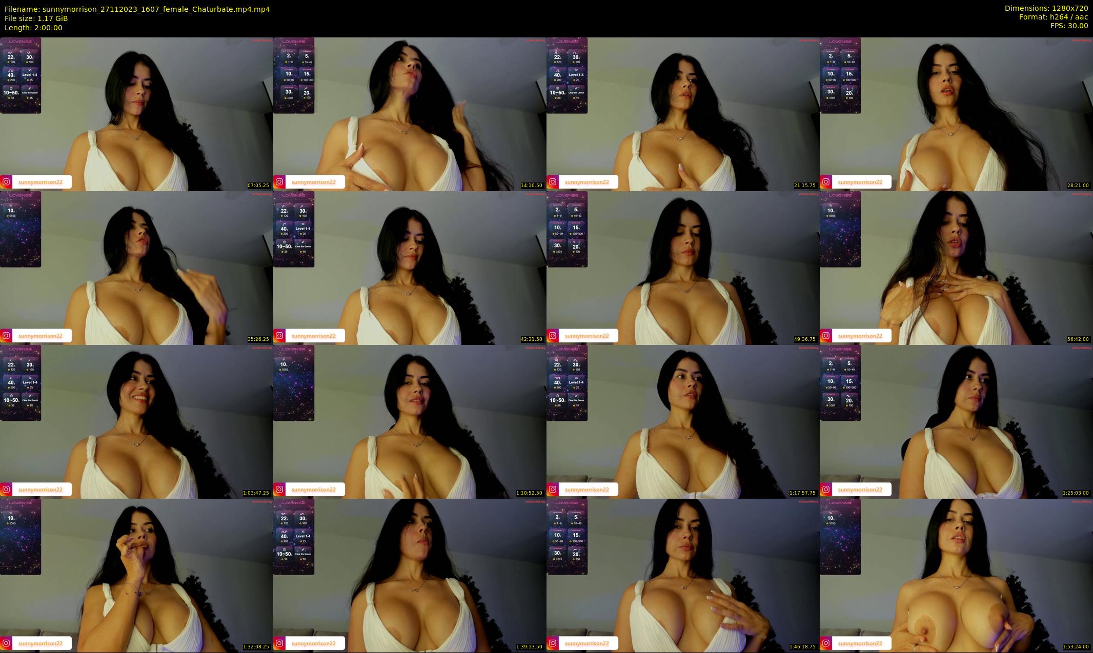 sunnymorrison — 120 minute Chaturbate female cam show recording, 720p, Nov 27, 2023