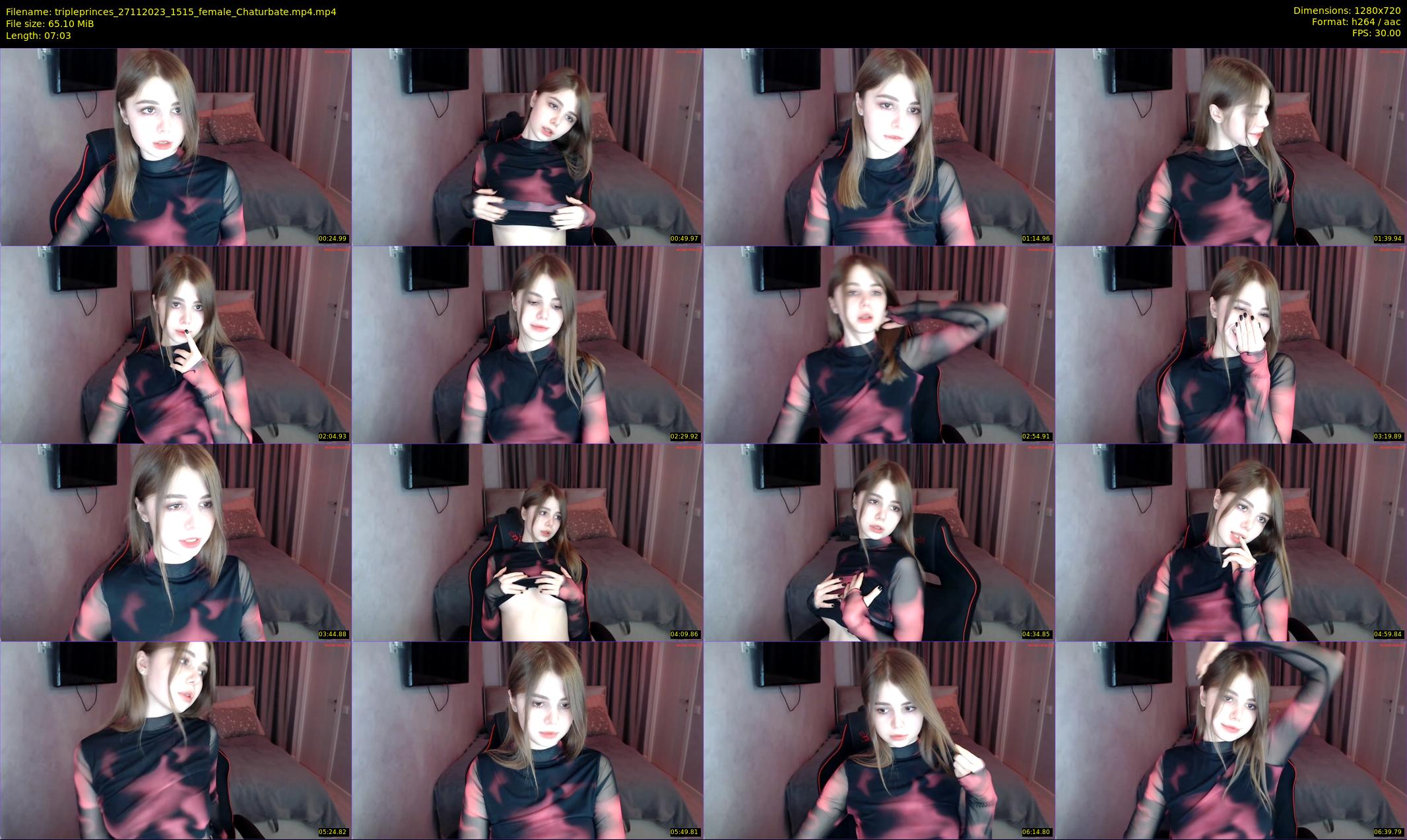 tripleprinces — 8 minute Chaturbate female cam show recording, 720p, Nov 27, 2023