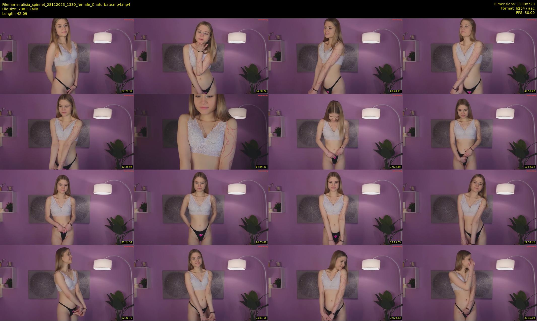 alisia_spinnet — 43 minute Chaturbate female cam show recording, 720p, Nov 28, 2023