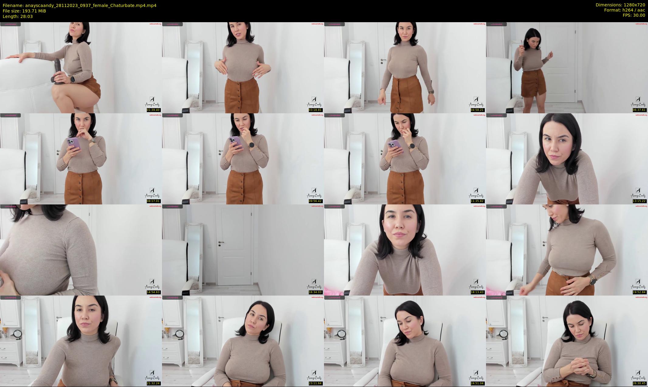 anayscaandy — 29 minute Chaturbate female cam show recording, 720p, Nov 28, 2023