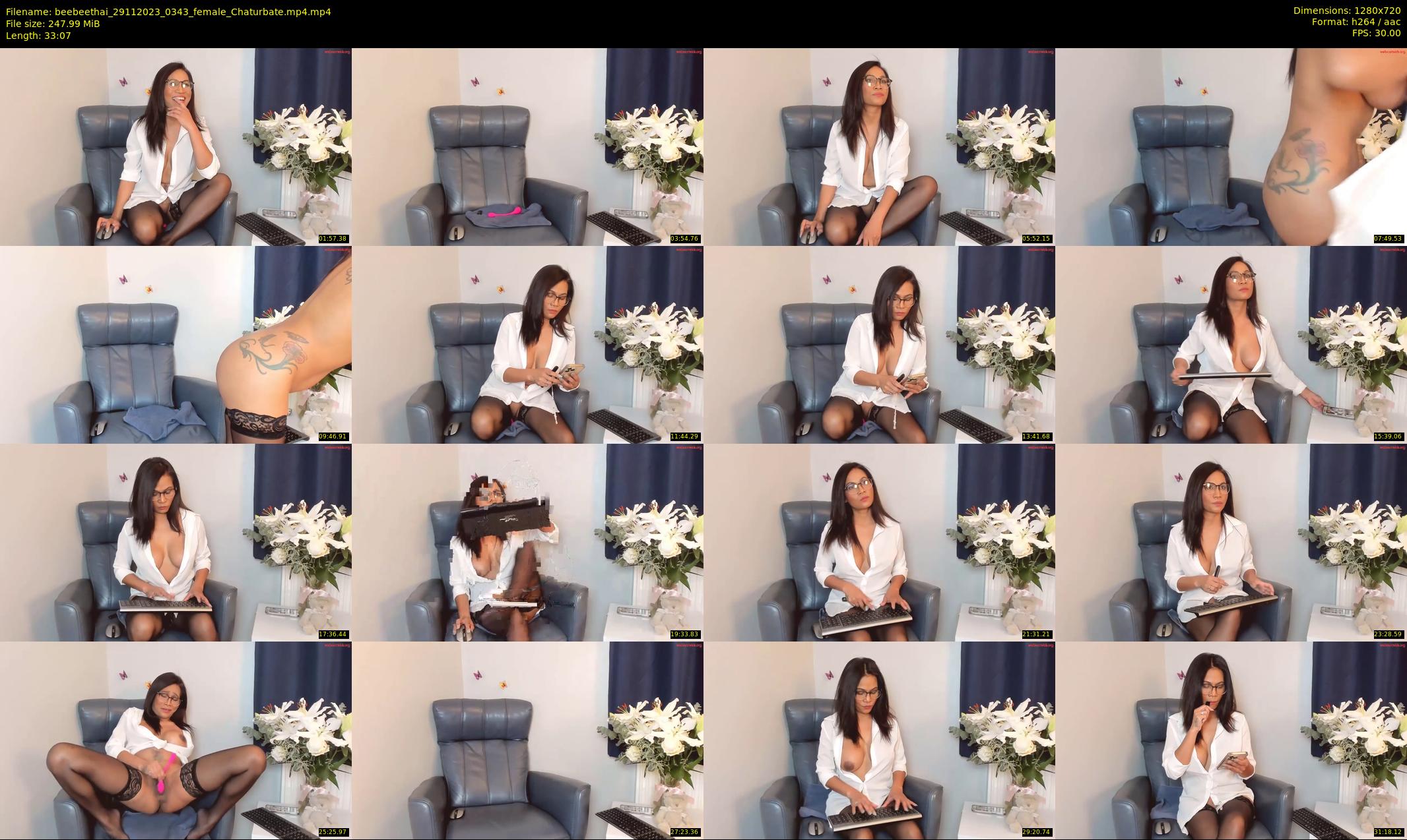 beebeethai — 34 minute Chaturbate female cam show recording, 720p, Nov 29, 2023