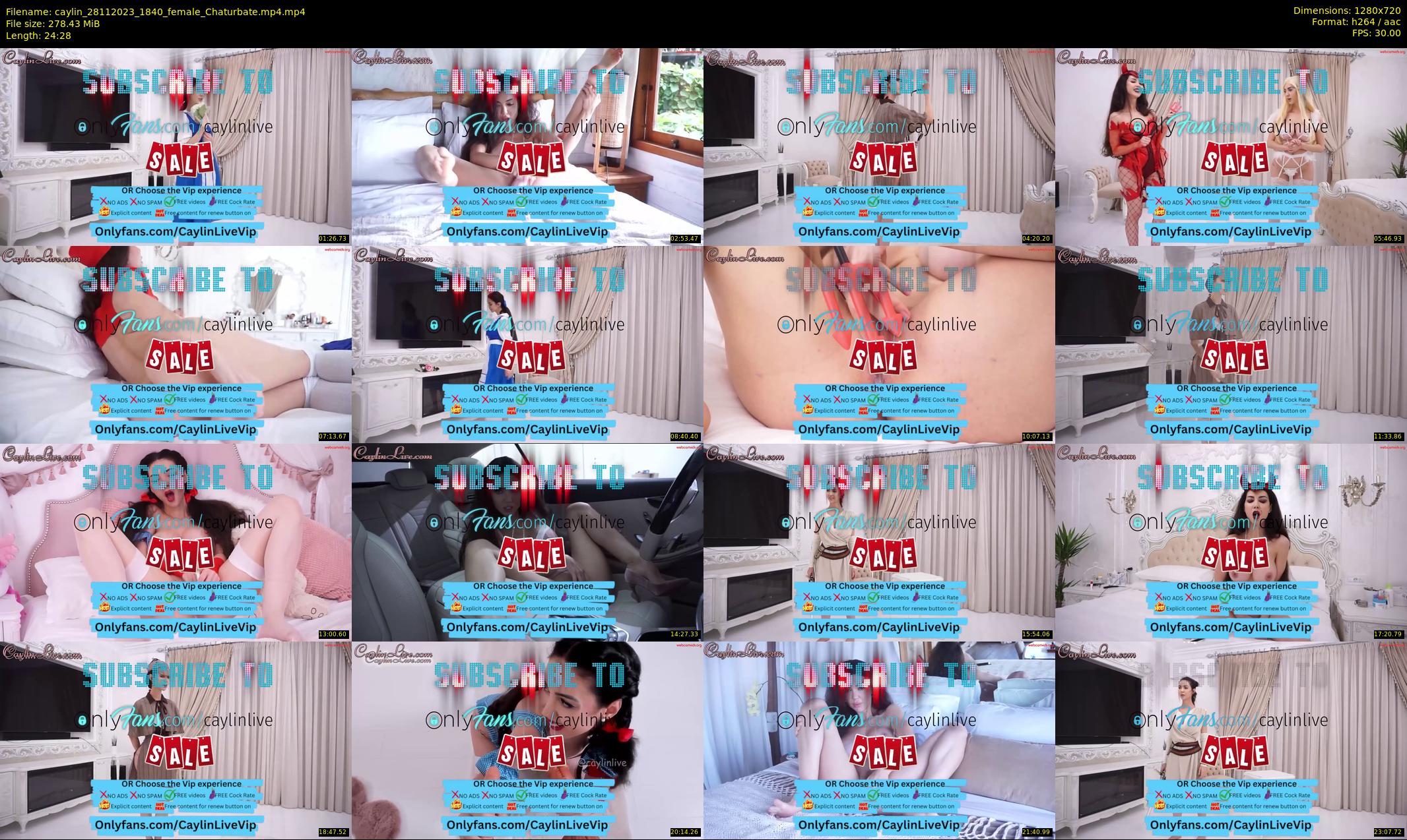 caylin — 25 minute Chaturbate female cam show recording, 720p, Nov 28, 2023