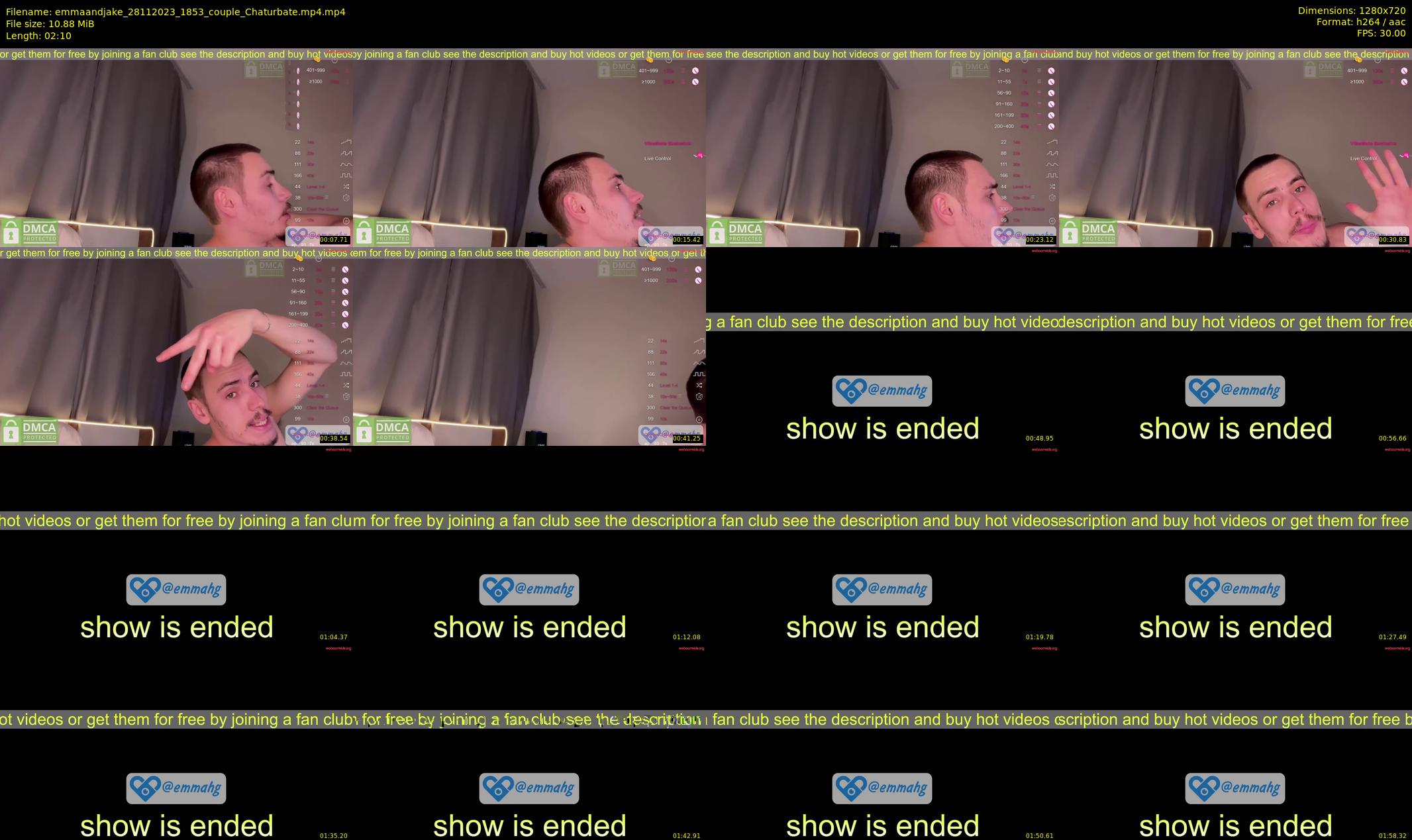 emmaandjake — 3 minute Chaturbate couple cam show recording, 720p, Nov 28, 2023