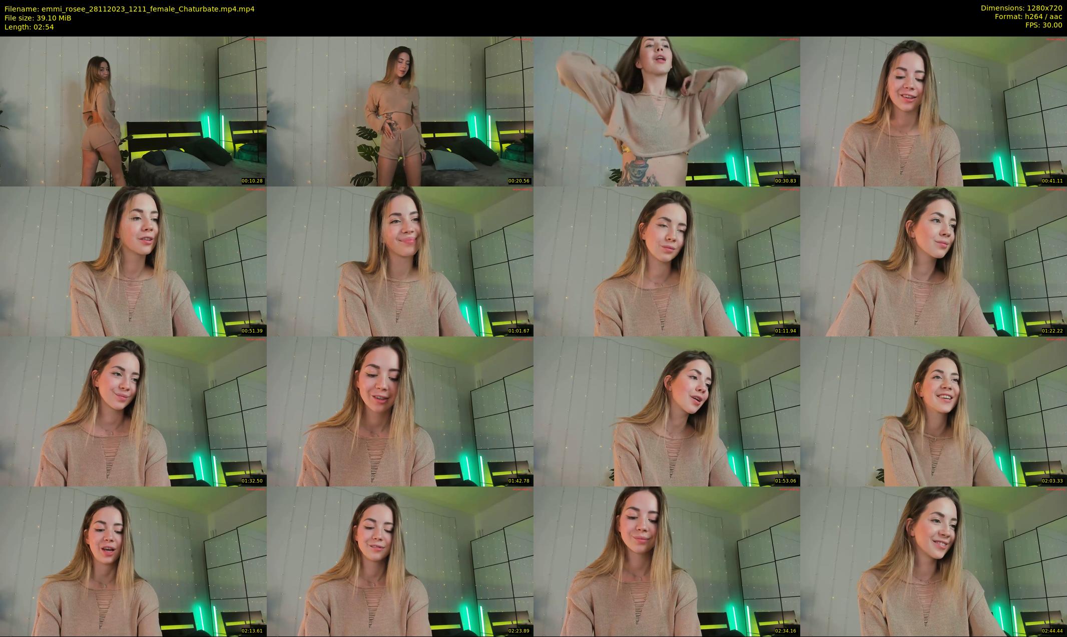 emmi_rosee — 3 minute Chaturbate female cam show recording, 720p, Nov 28, 2023