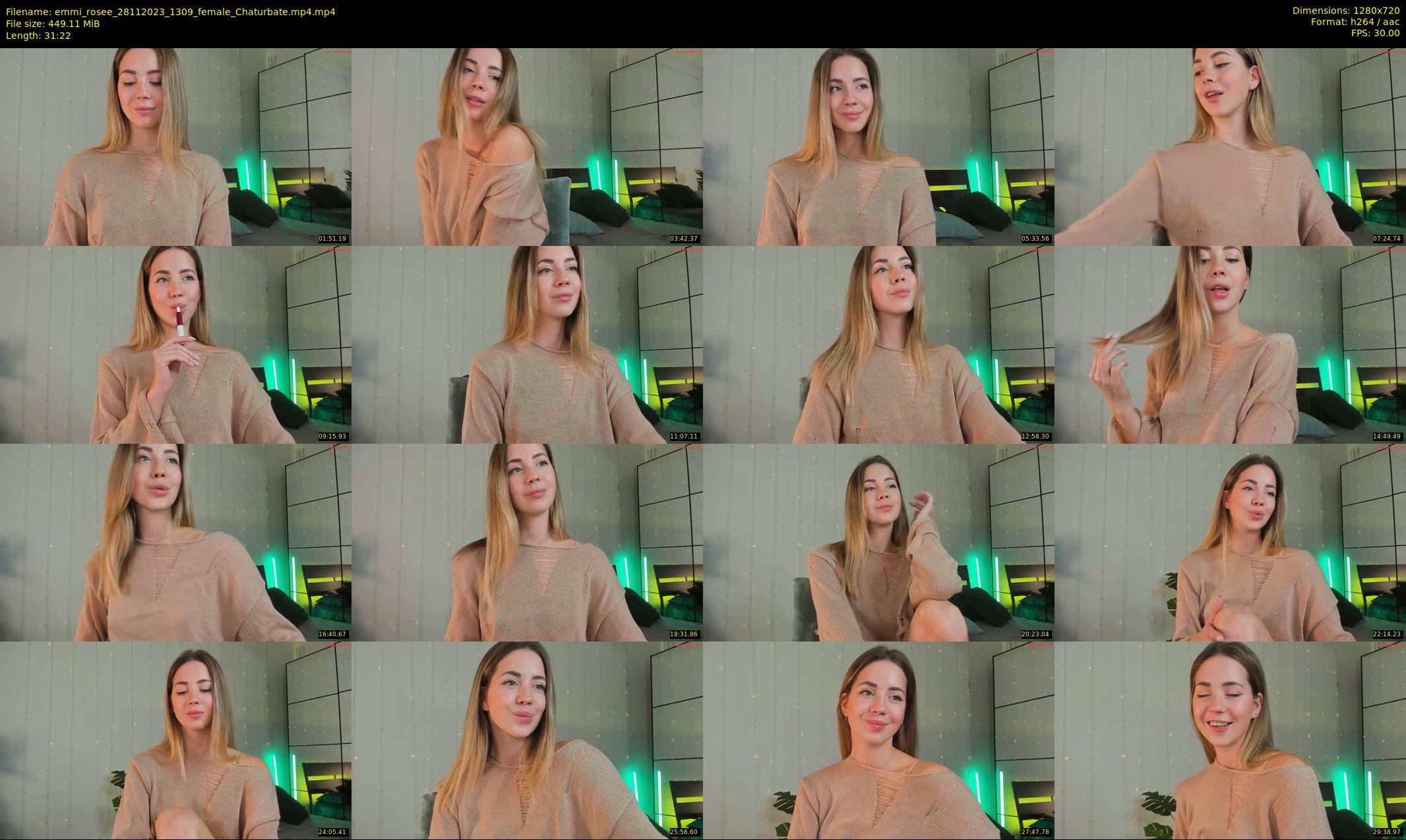 emmi_rosee — 32 minute Chaturbate female cam show recording, 720p, Nov 28, 2023