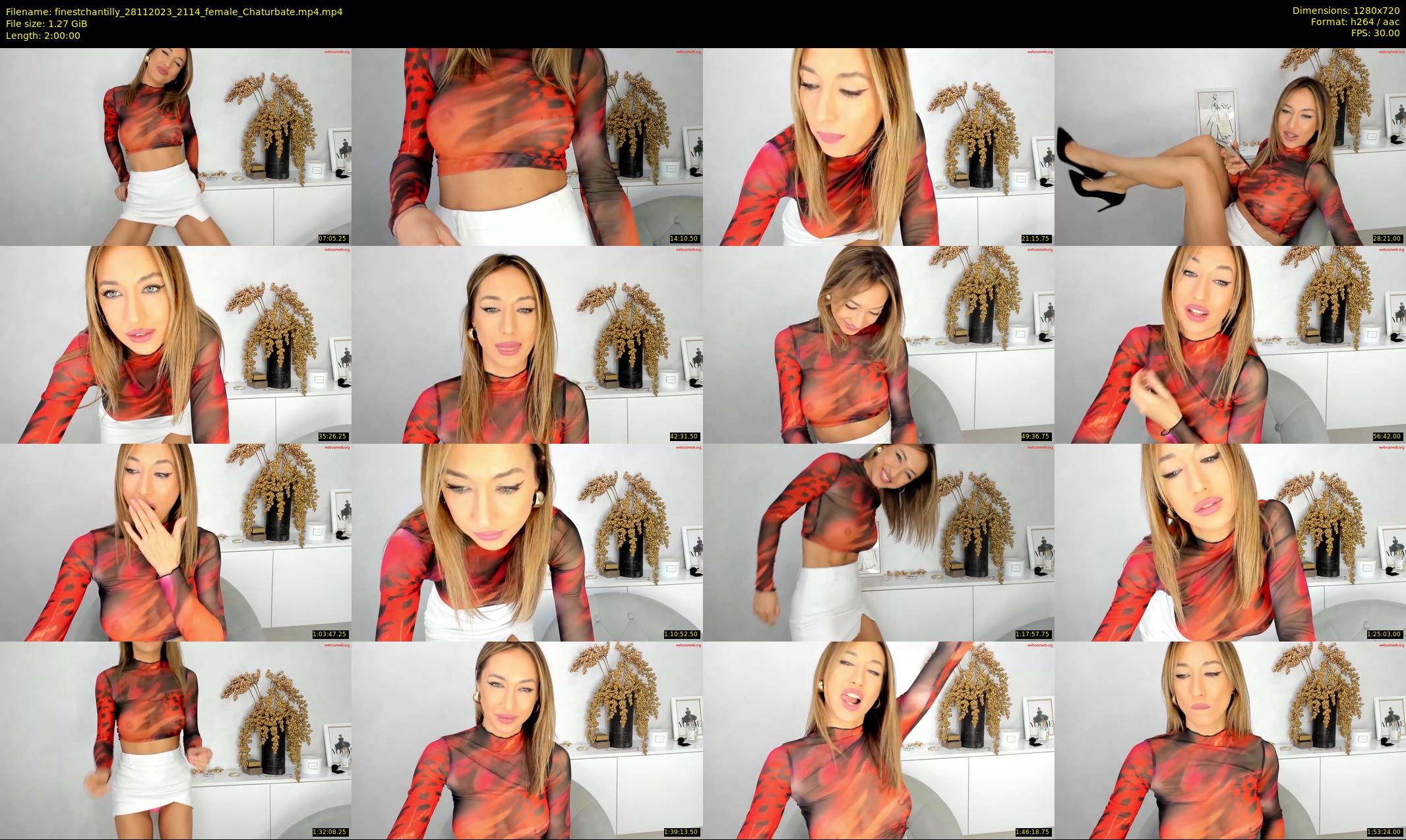 finestchantilly — 120 minute Chaturbate female cam show recording, 720p, Nov 28, 2023