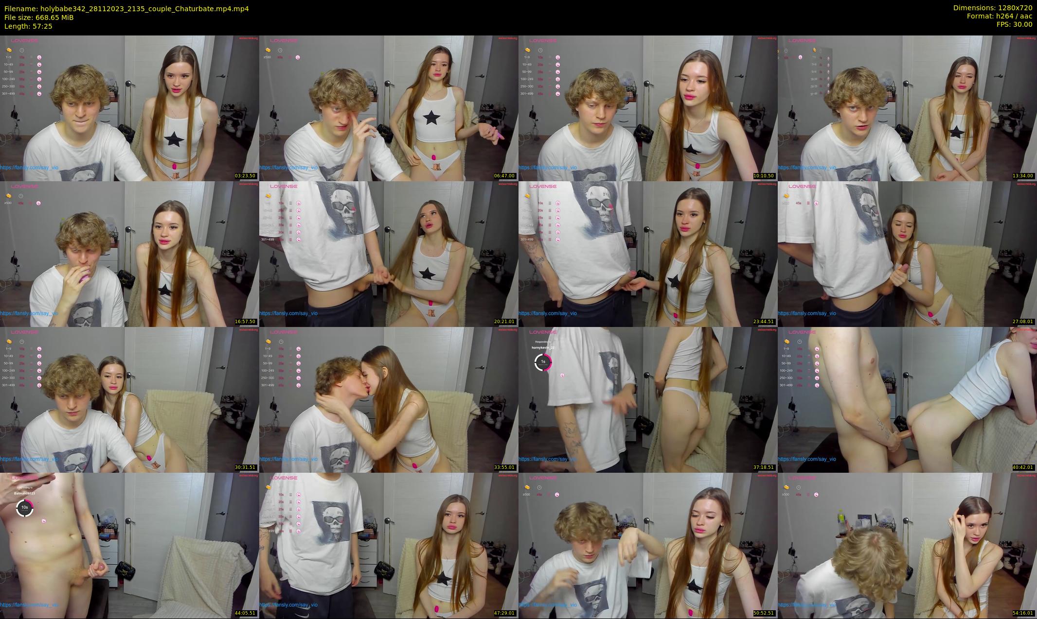 holybabe342 — 58 minute Chaturbate couple cam show recording, 720p, Nov 28, 2023