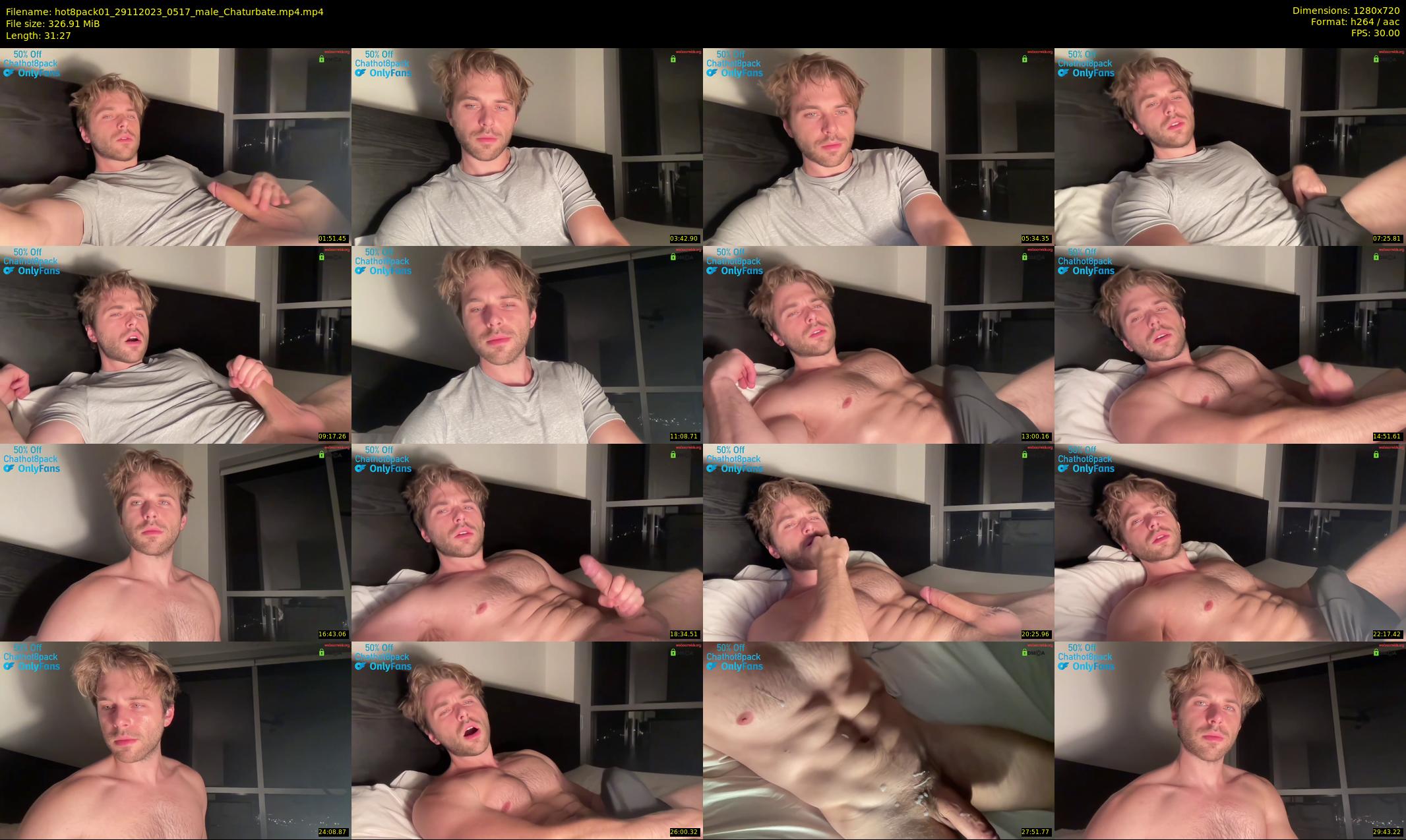 hot8pack01 — 32 minute Chaturbate male cam show recording, 720p, Nov 29, 2023