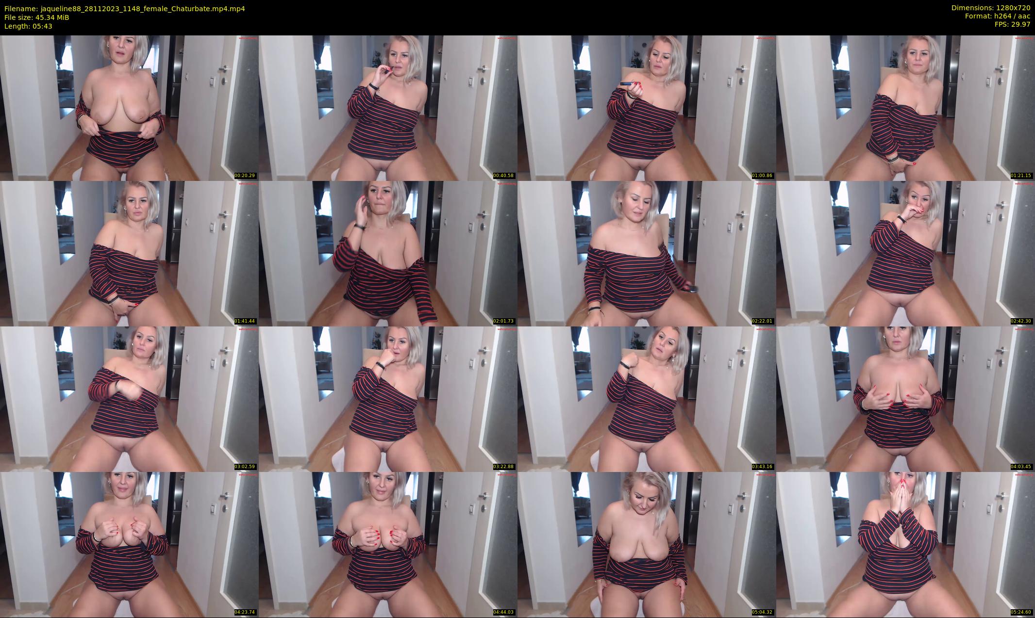 jaqueline88 — 6 minute Chaturbate female cam show recording, 720p, Nov 28, 2023