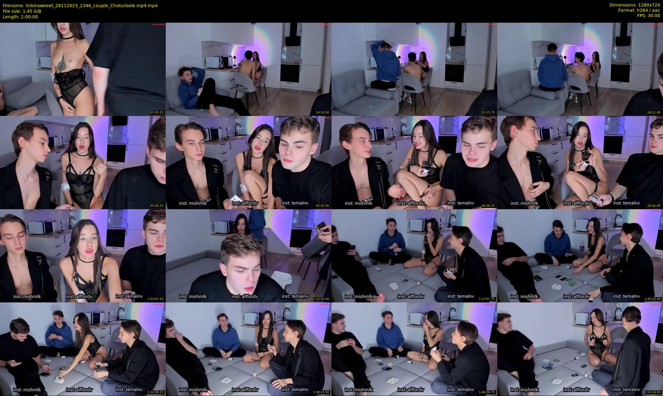 linkinsweeet — 120 minute Chaturbate couple cam show recording, 720p, Nov 28, 2023