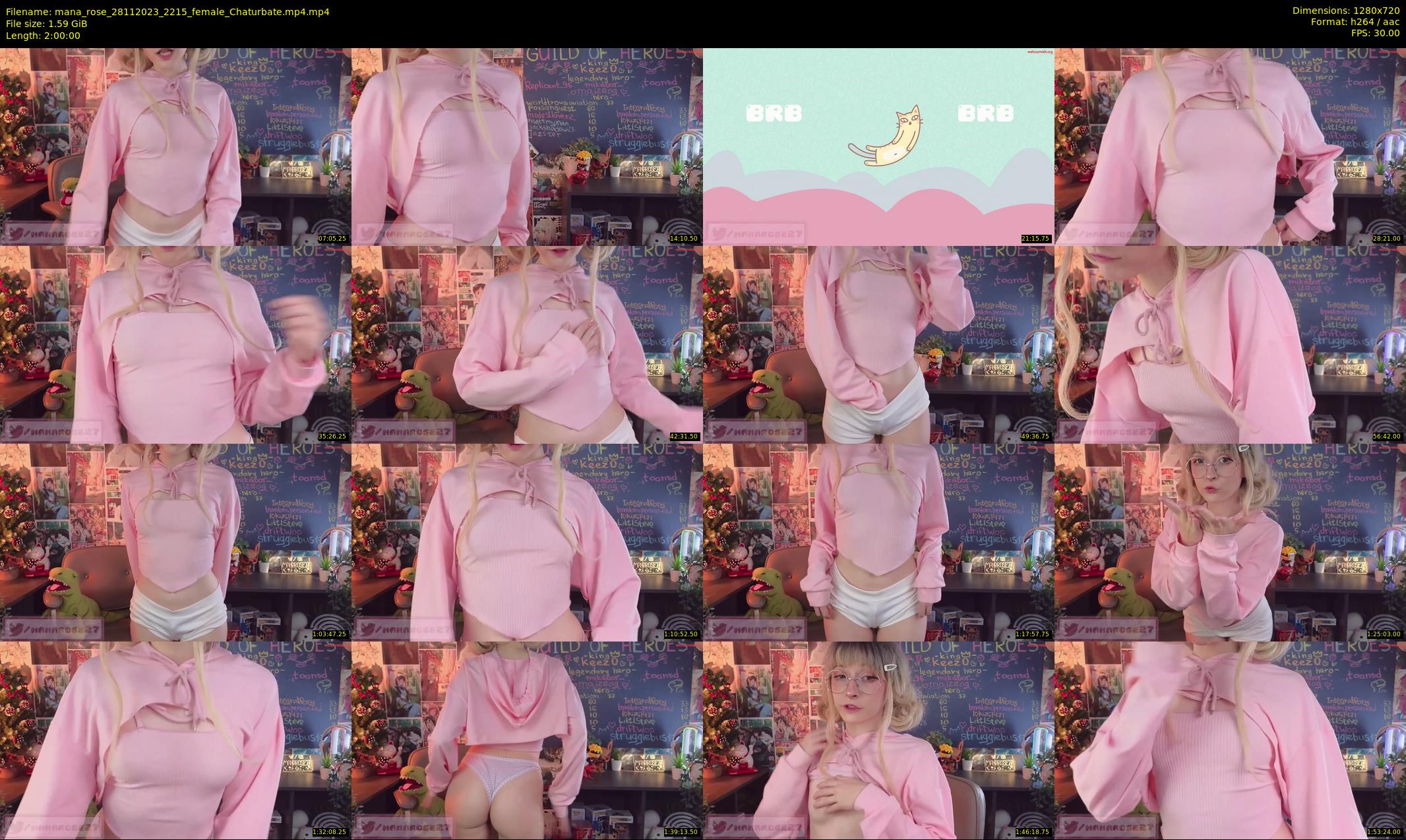 mana_rose — 120 minute Chaturbate female cam show recording, 720p, Nov 28, 2023