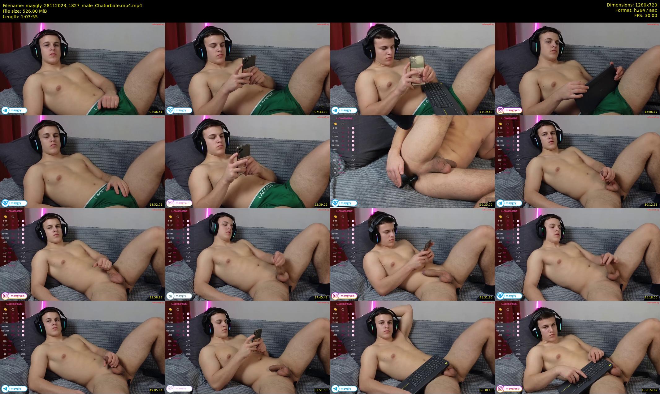 maygly — 64 minute Chaturbate male cam show recording, 720p, Nov 28, 2023