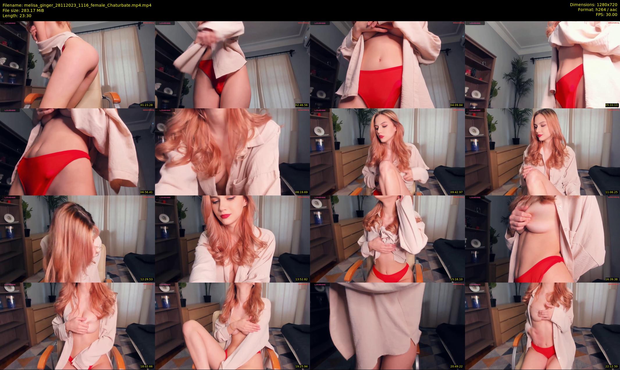 melisa_ginger — 24 minute Chaturbate female cam show recording, 720p, Nov 28, 2023