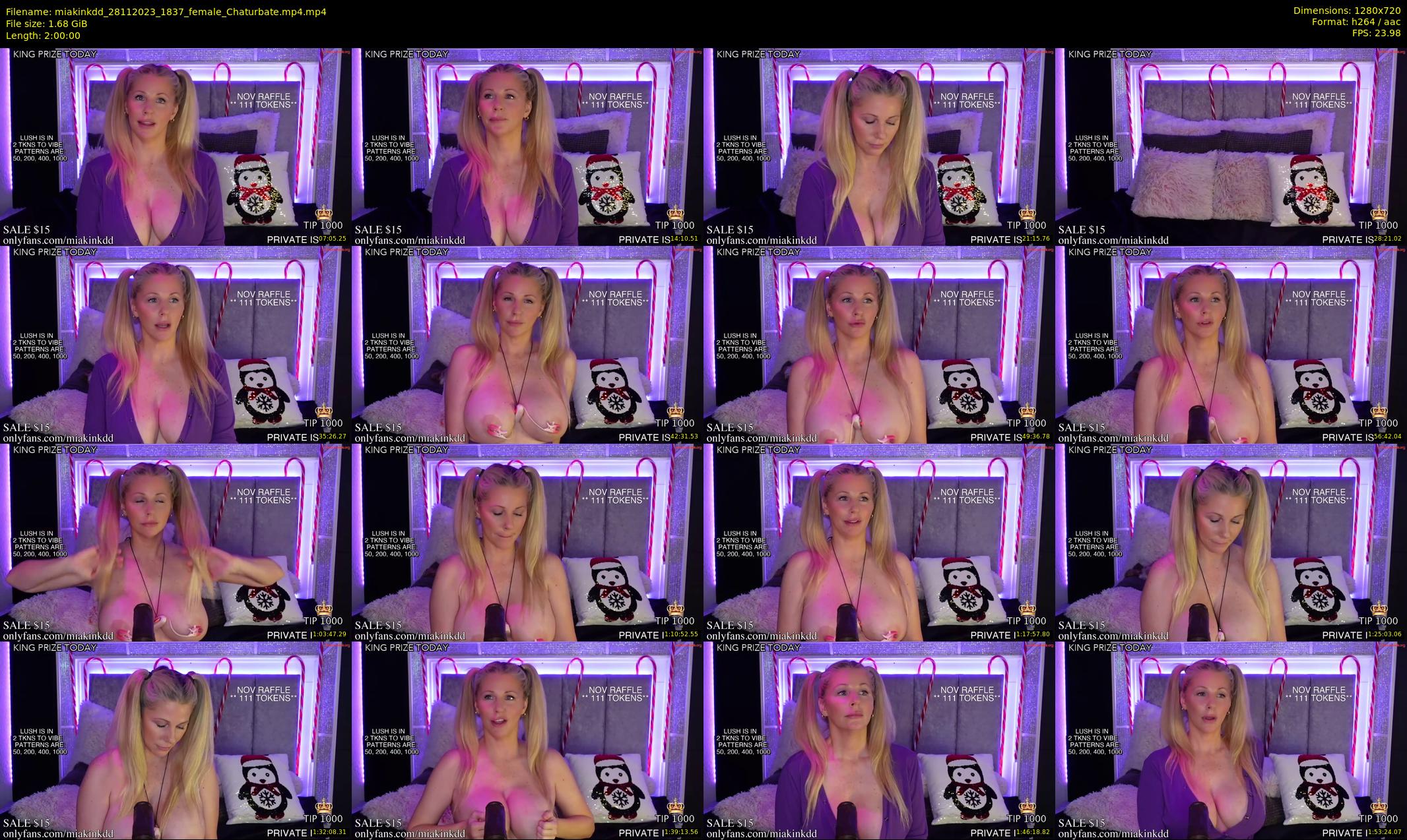 miakinkdd — 120 minute Chaturbate female cam show recording, 720p, Nov 28, 2023