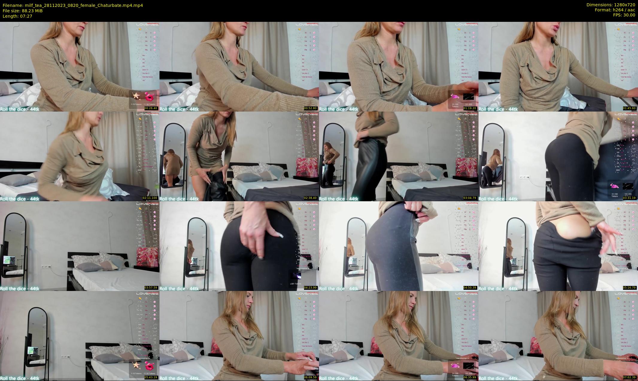 milf_tea — 8 minute Chaturbate female cam show recording, 720p, Nov 28, 2023