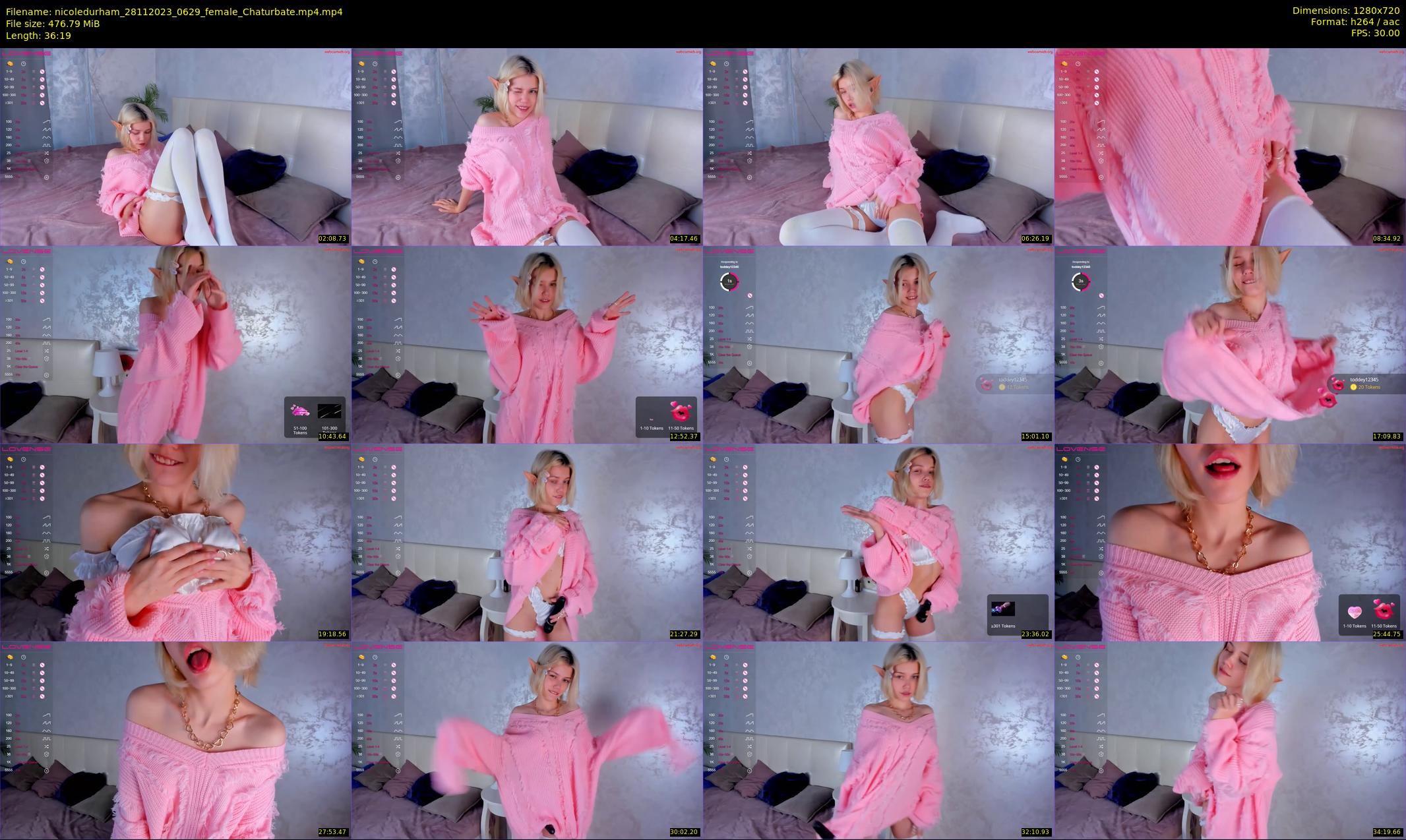 nicoledurham — 37 minute Chaturbate female cam show recording, 720p, Nov 28, 2023