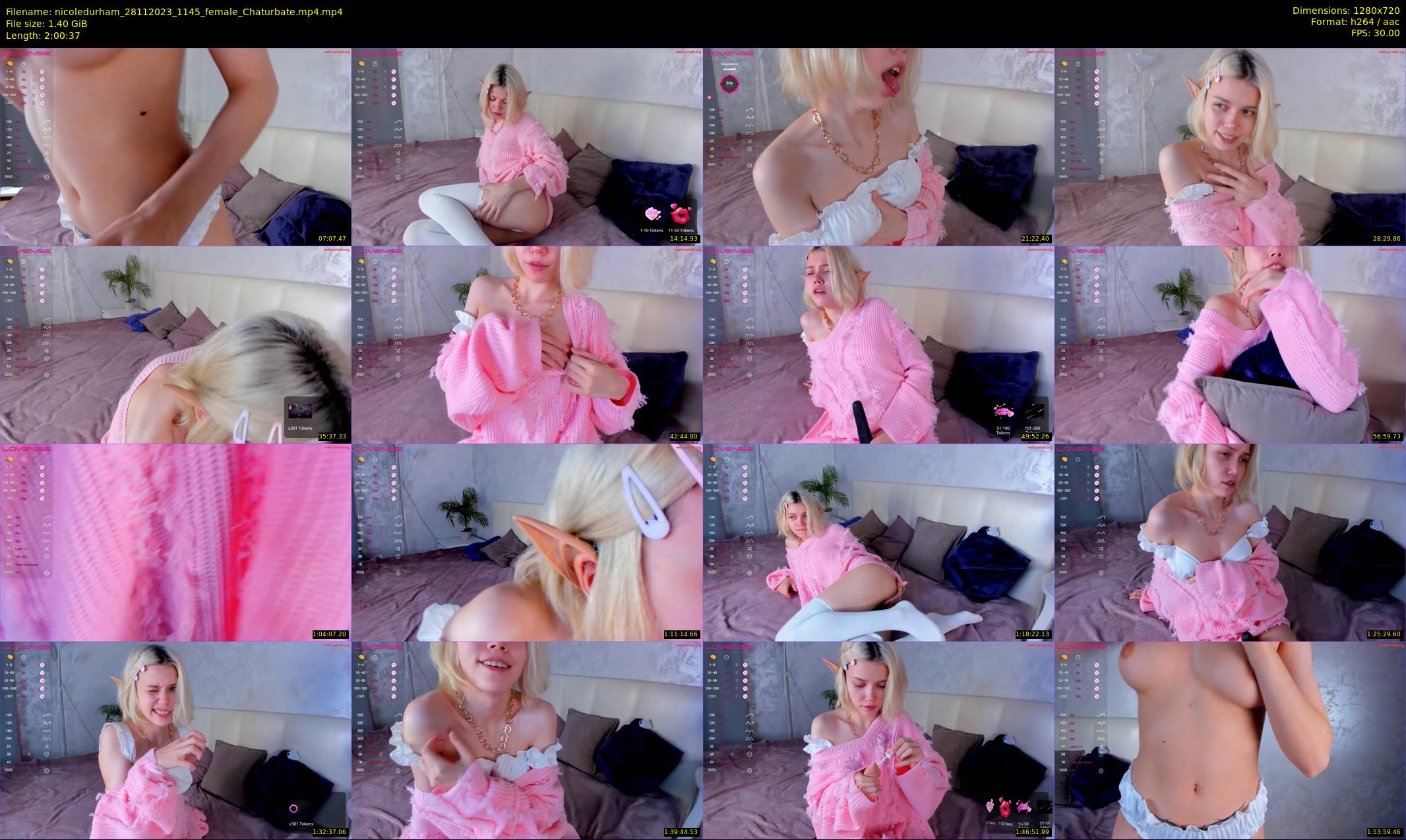 nicoledurham — 121 minute Chaturbate female cam show recording, 720p, Nov 28, 2023
