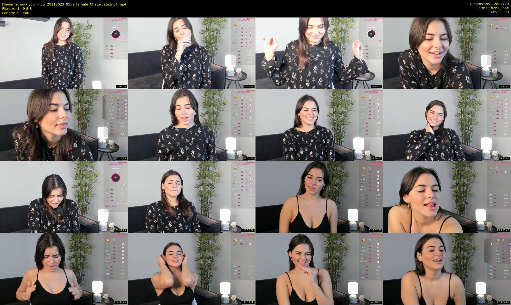 now_you_know — 120 minute Chaturbate female cam show recording, 720p, Nov 28, 2023