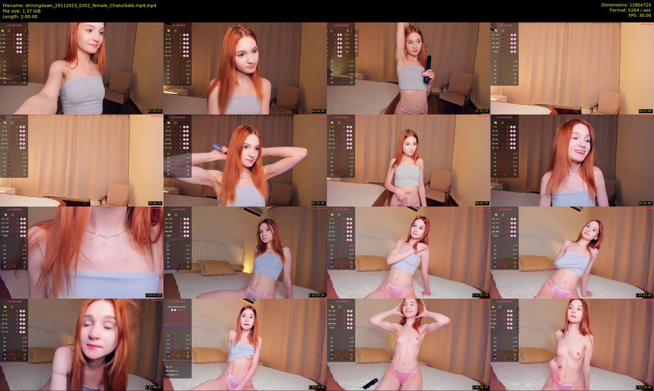 shiningdawn — 120 minute Chaturbate female cam show recording, 720p, Nov 29, 2023