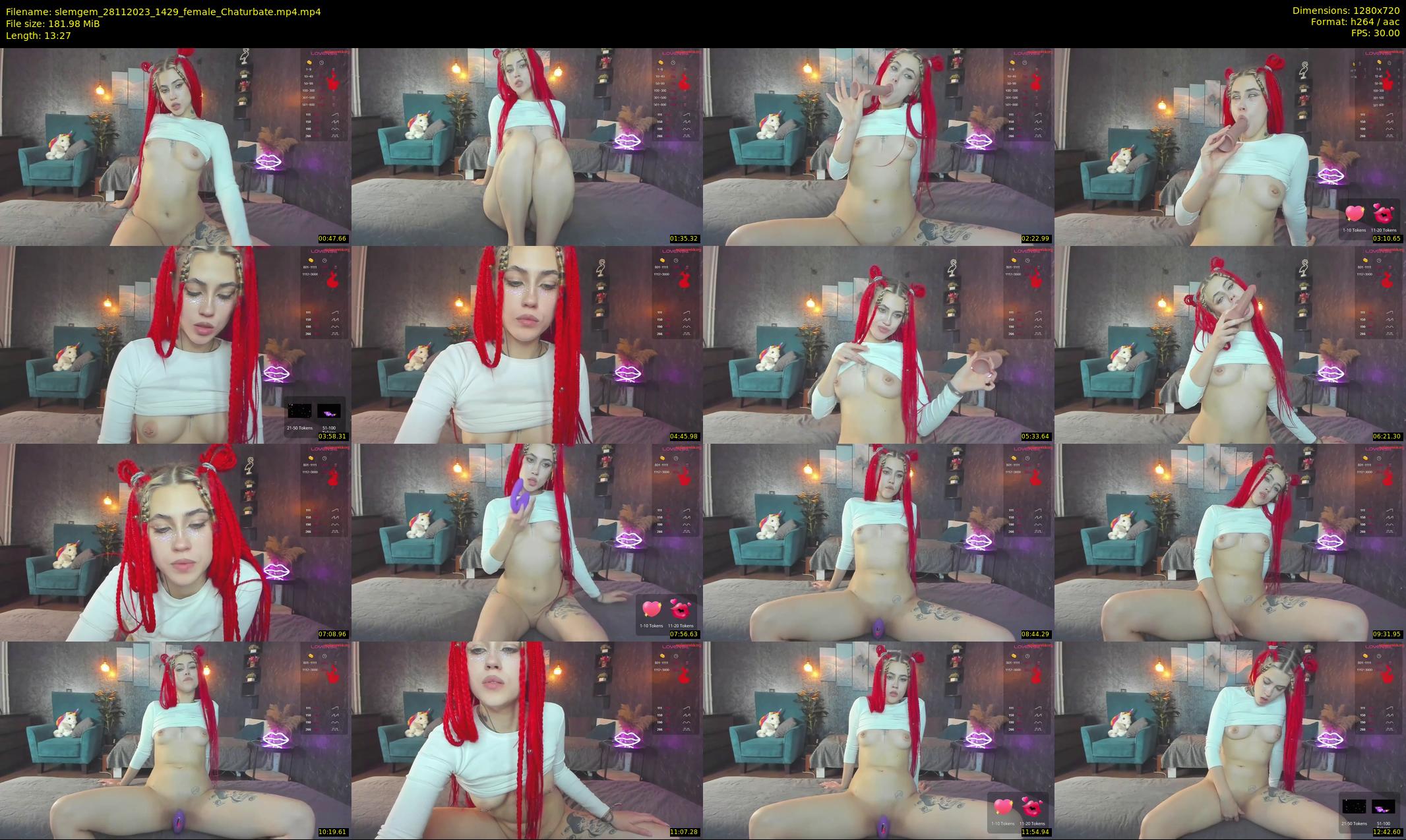 slemgem — 14 minute Chaturbate couple cam show recording, 720p, Nov 28, 2023