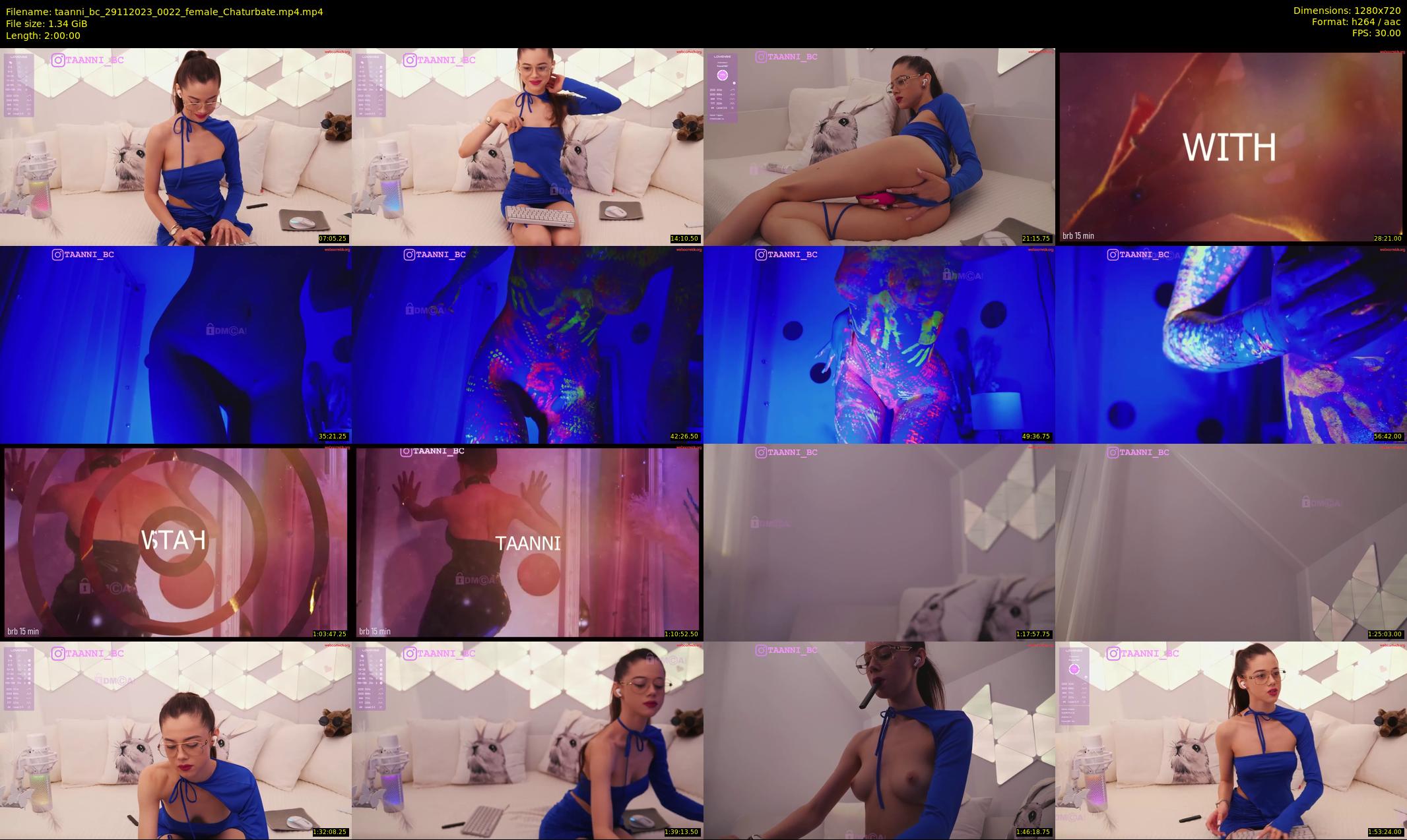 taanni_bc — 120 minute Chaturbate female cam show recording, 720p, Nov 29, 2023