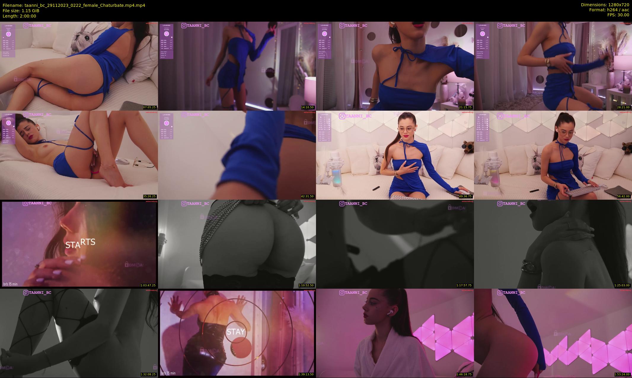 taanni_bc — 120 minute Chaturbate female cam show recording, 720p, Nov 29, 2023