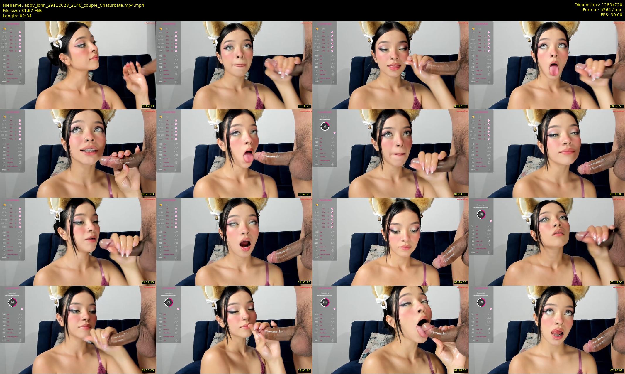 abby_john — 3 minute Chaturbate couple cam show recording, 720p, Nov 29, 2023