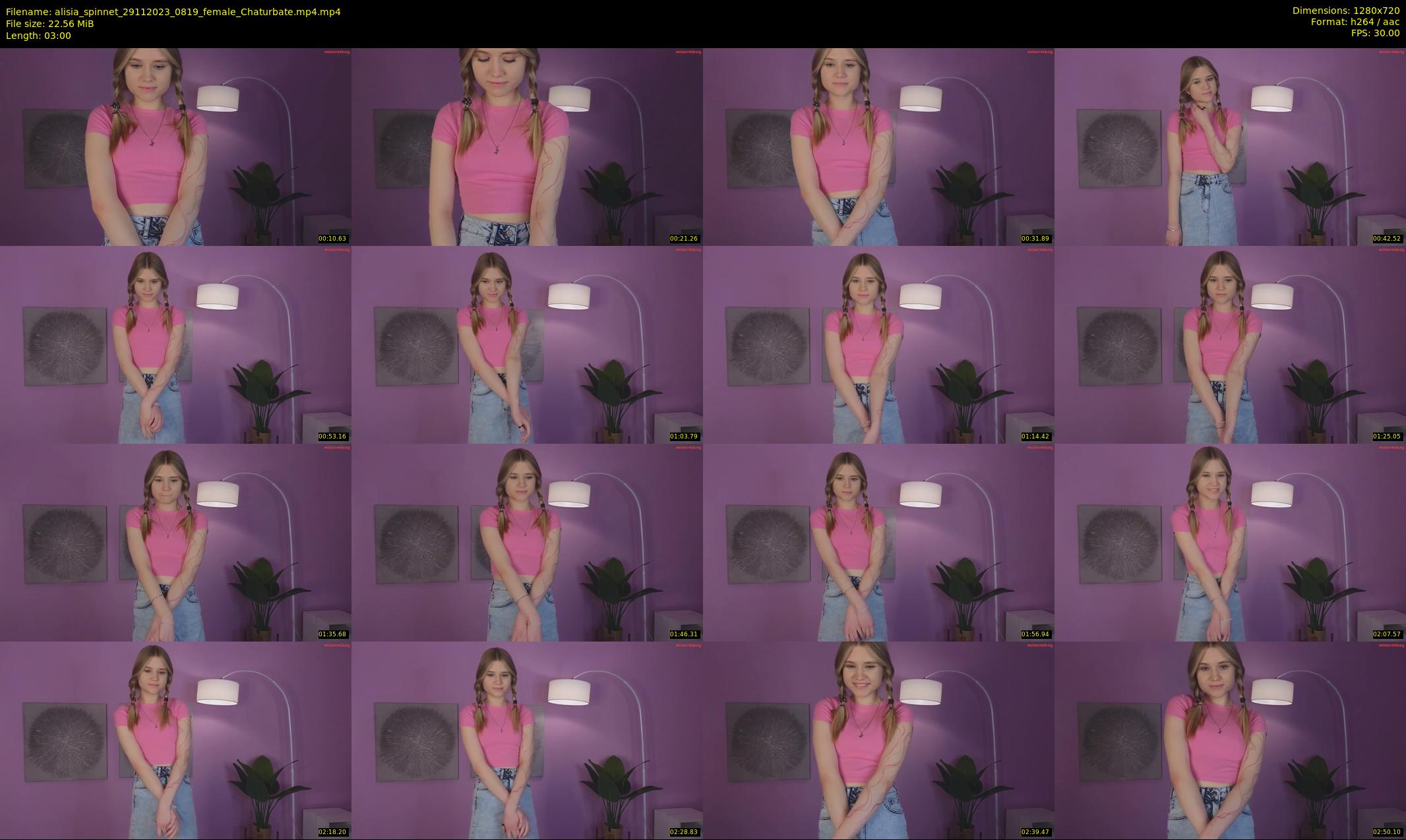 alisia_spinnet — 3 minute Chaturbate female cam show recording, 720p, Nov 29, 2023