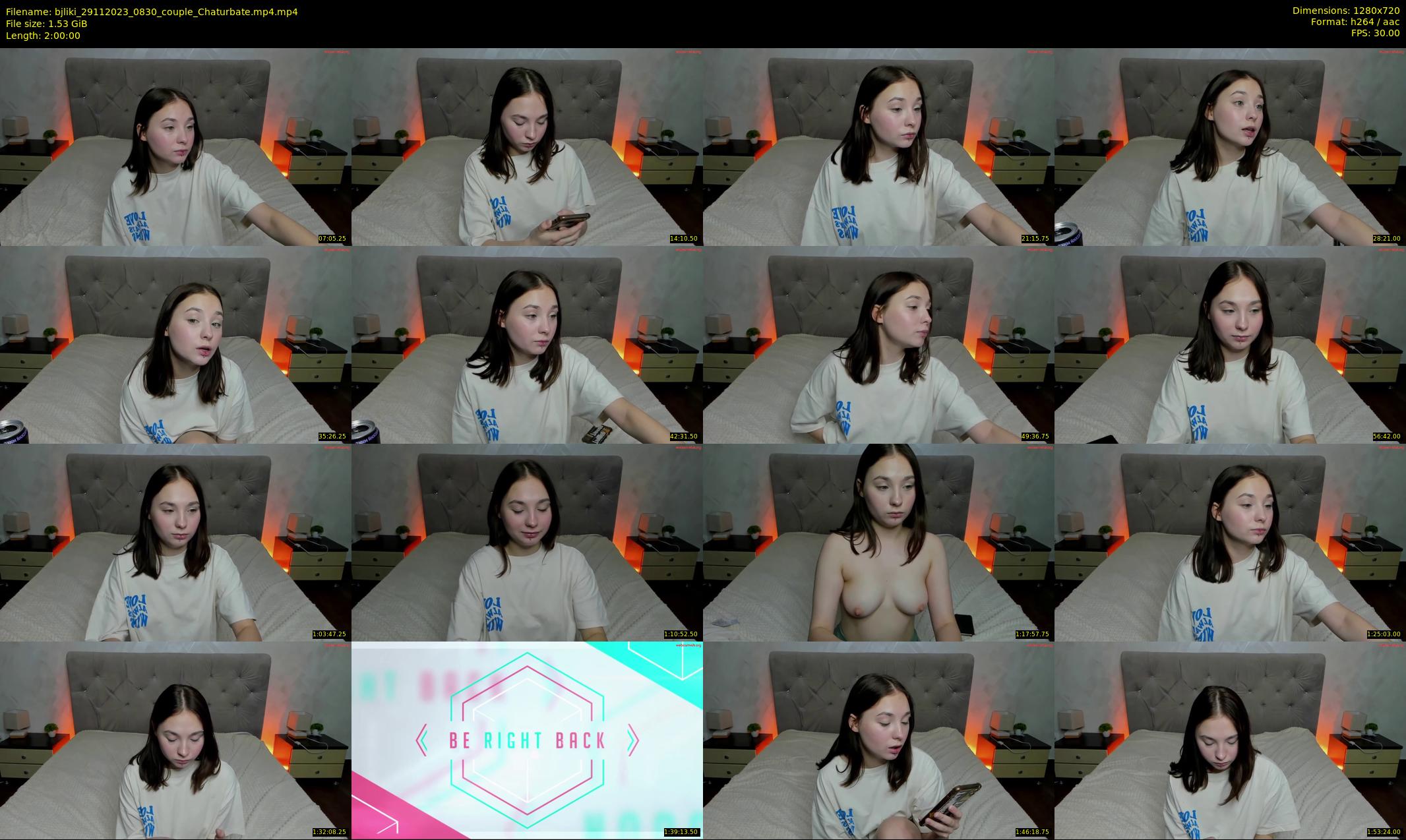 bjliki — 120 minute Chaturbate couple cam show recording, 720p, Nov 29, 2023