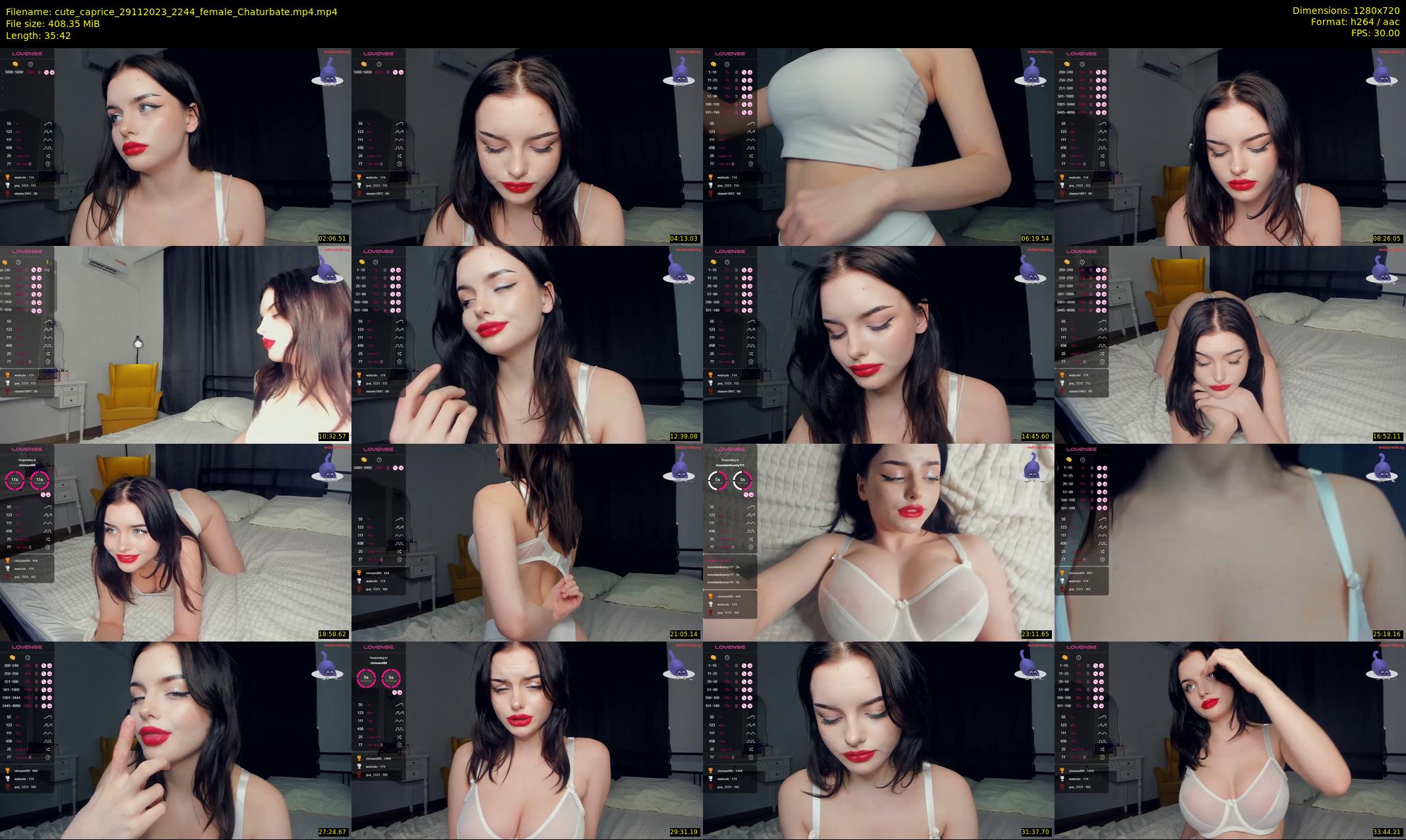 cute_caprice — 36 minute Chaturbate female cam show recording, 720p, Nov 29, 2023