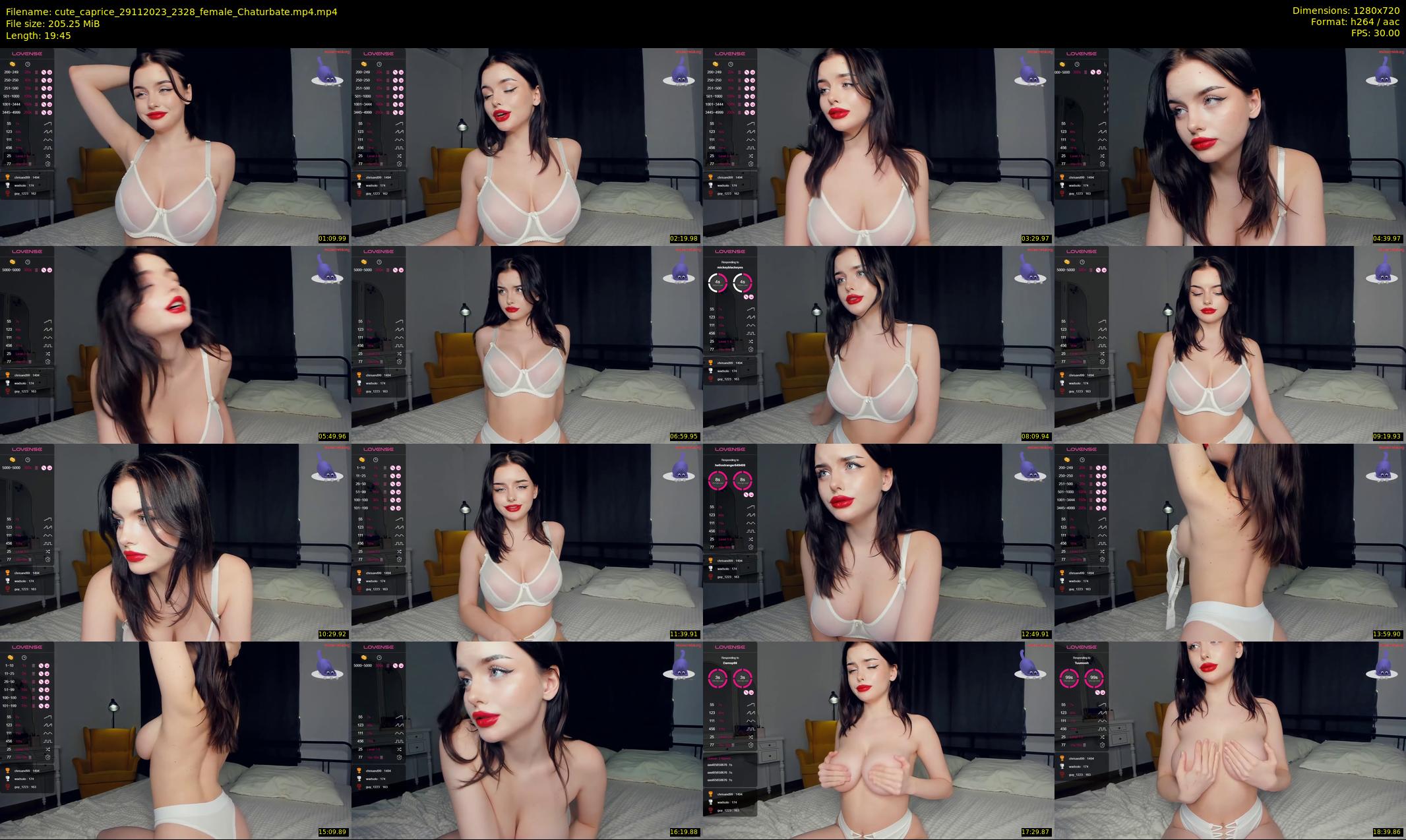 cute_caprice — 20 minute Chaturbate female cam show recording, 720p, Nov 29, 2023