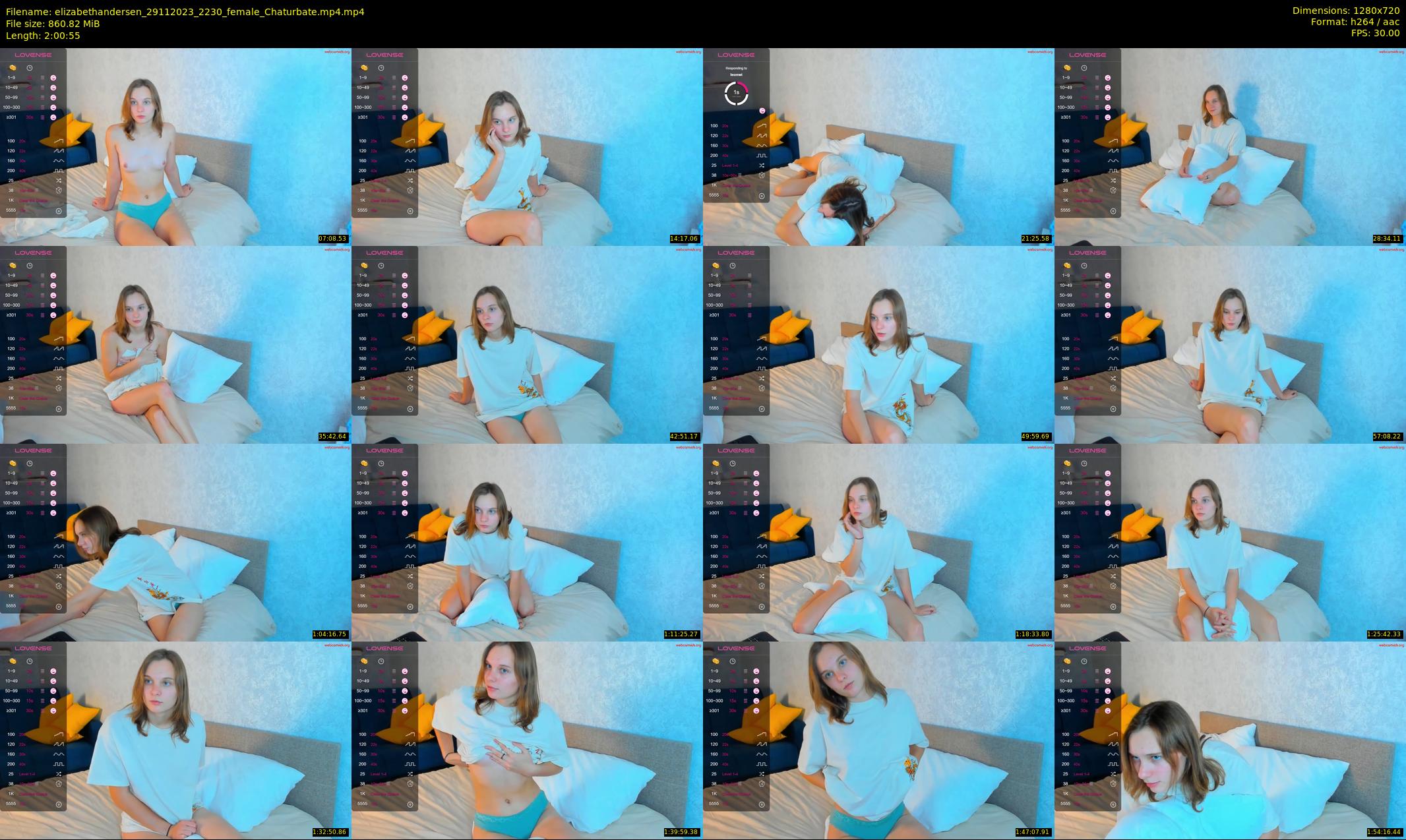 elizabethandersen — 121 minute Chaturbate female cam show recording, 720p, Nov 29, 2023