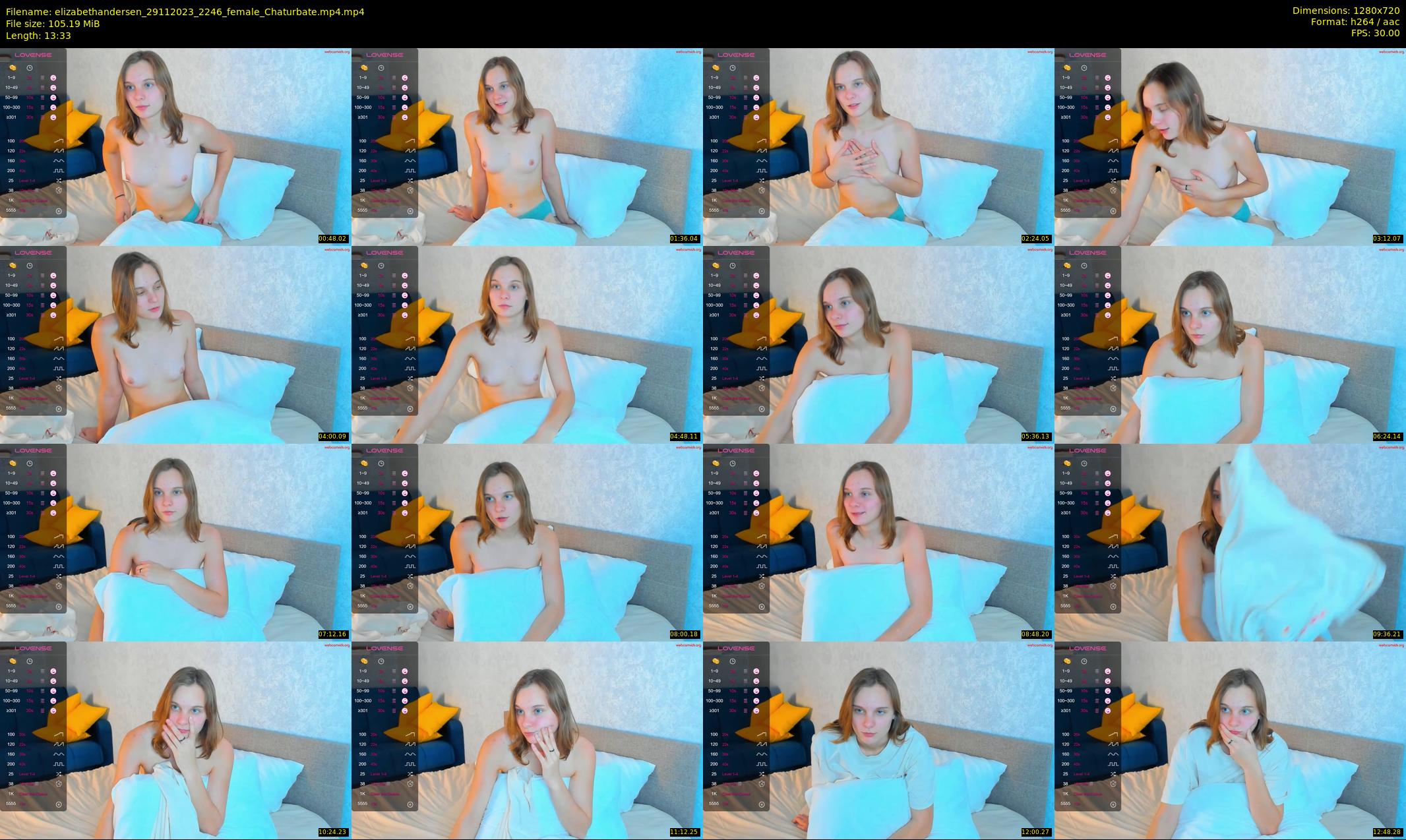 elizabethandersen — 14 minute Chaturbate female cam show recording, 720p, Nov 29, 2023