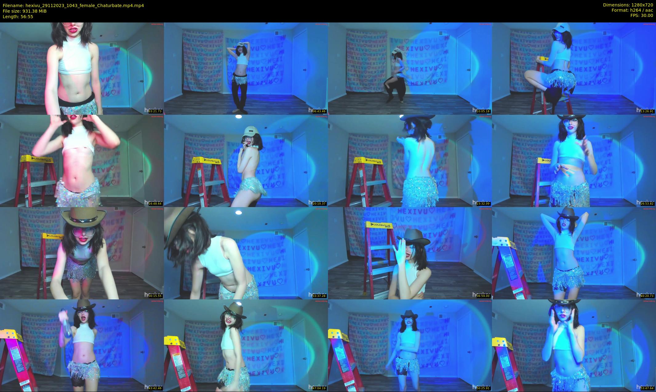 hexivu — 57 minute Chaturbate female cam show recording, 720p, Nov 29, 2023