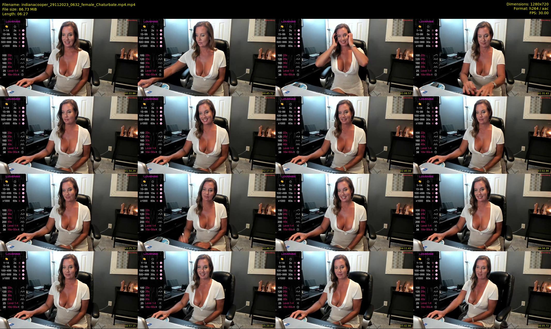 indianacooper — 7 minute Chaturbate female cam show recording, 720p, Nov 29, 2023