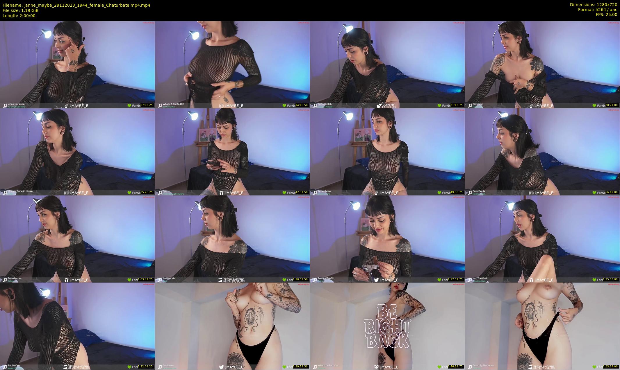 janne_maybe — 120 minute Chaturbate female cam show recording, 720p, Nov 29, 2023