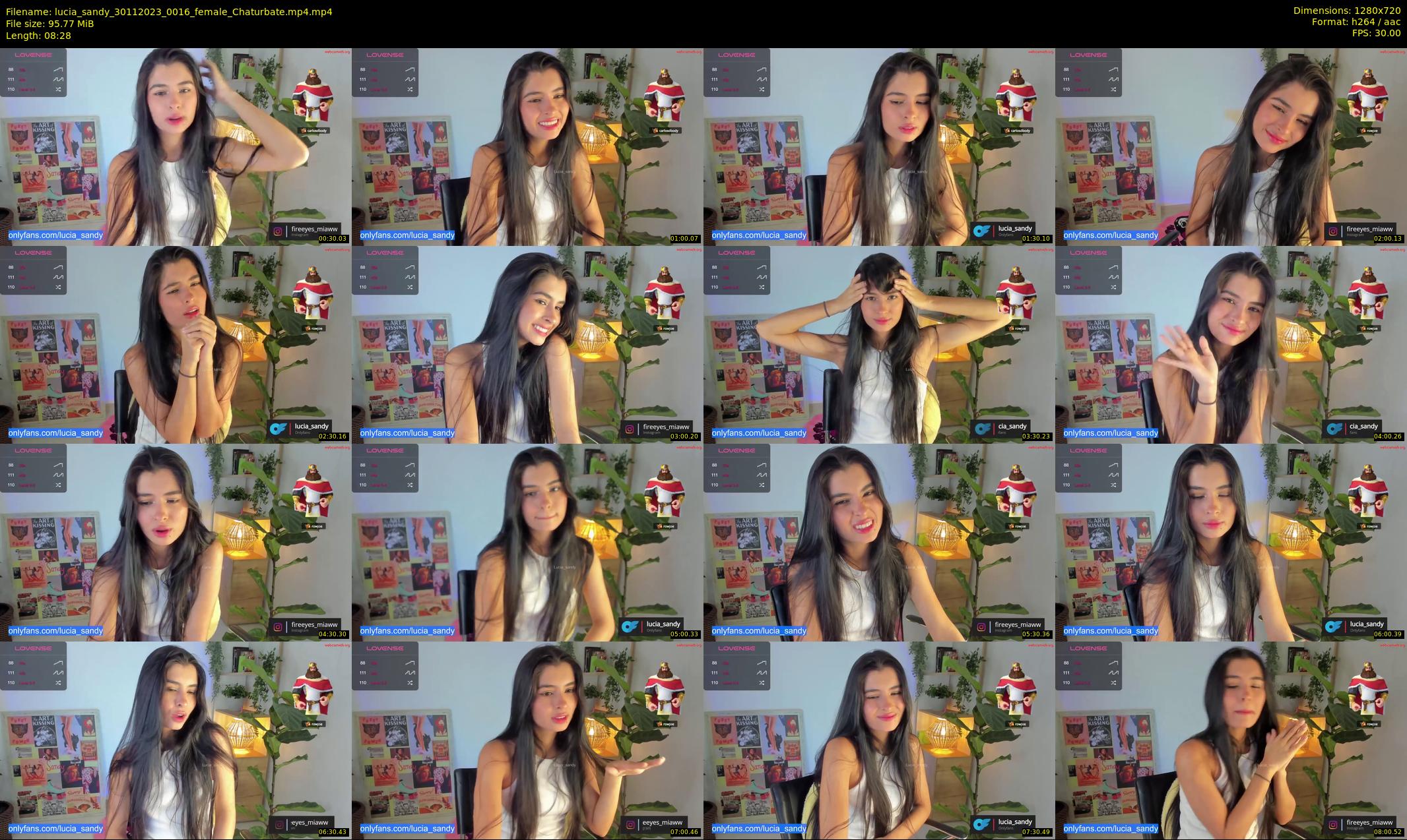 lucia_sandy — 9 minute Chaturbate female cam show recording, 720p, Nov 30, 2023