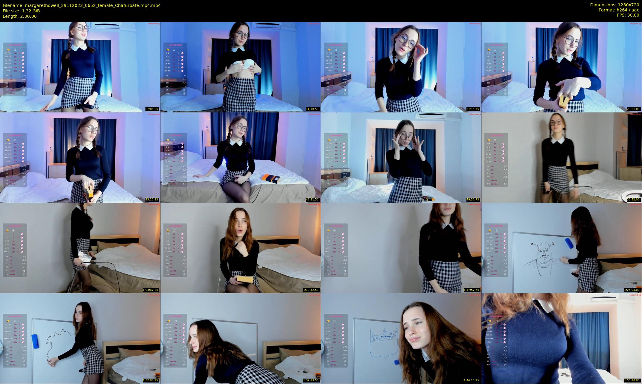 margarethowell — 120 minute Chaturbate female cam show recording, 720p, Nov 29, 2023