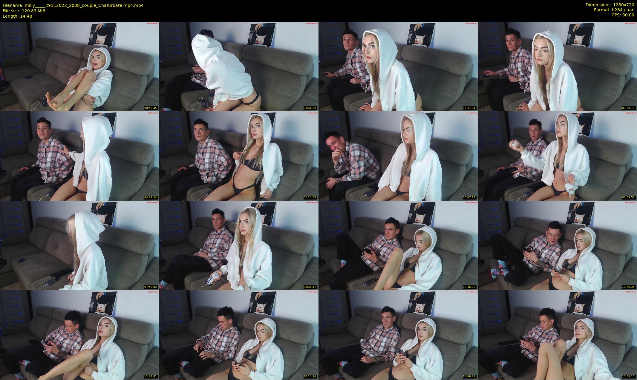 milly____ — 15 minute Chaturbate couple cam show recording, 720p, Nov 29, 2023