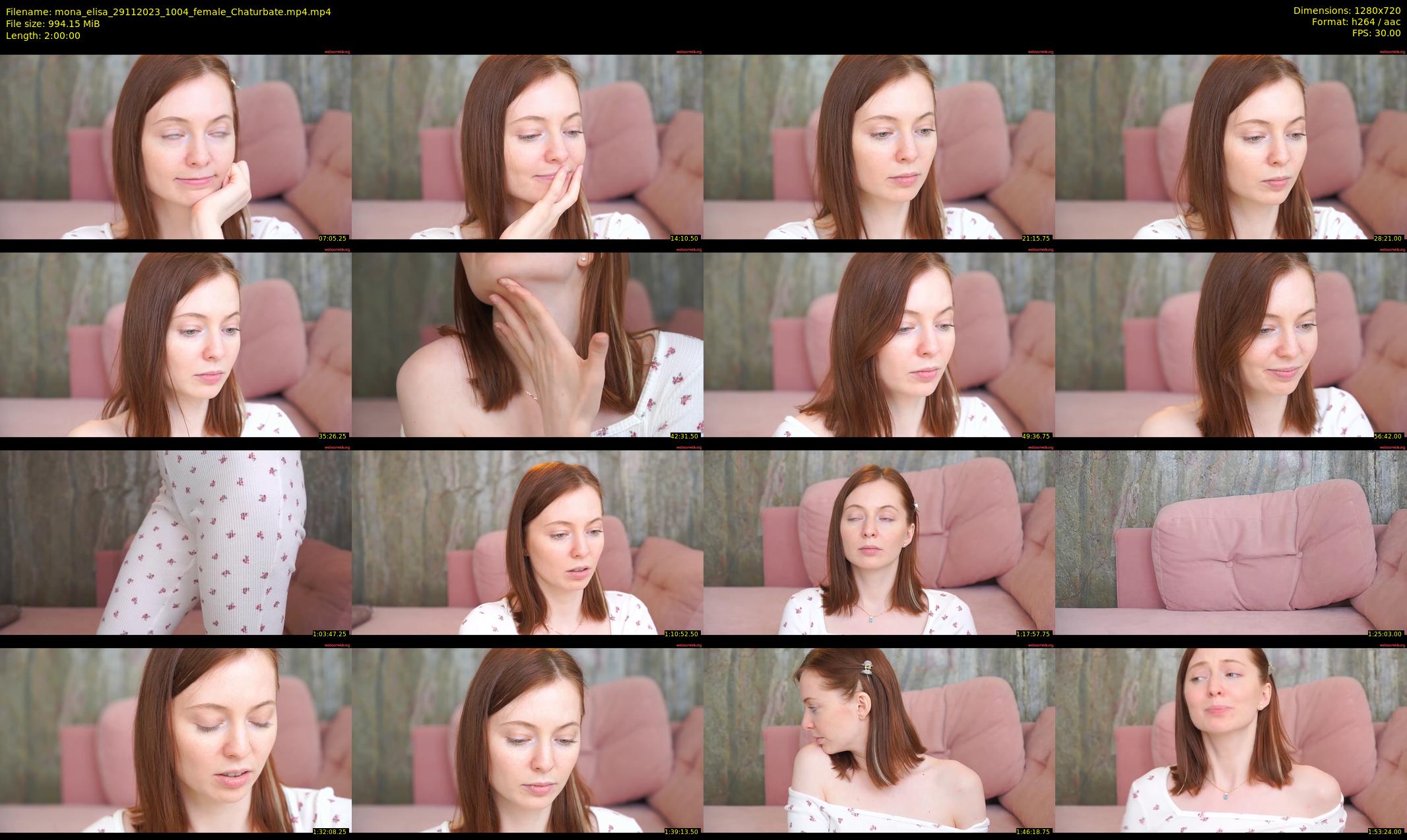 mona_elisa — 120 minute Chaturbate female cam show recording, 720p, Nov 29, 2023