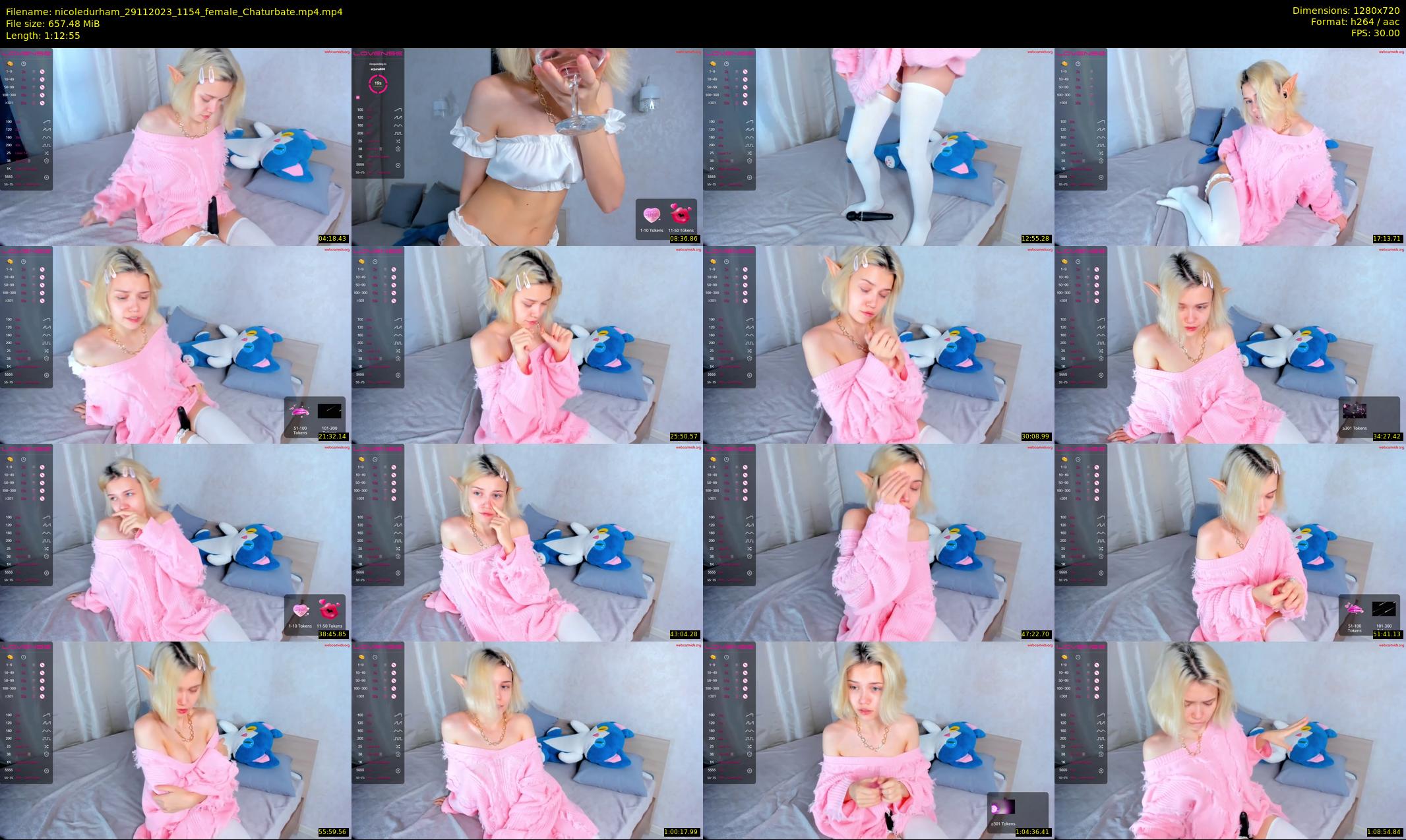 nicoledurham — 73 minute Chaturbate female cam show recording, 720p, Nov 29, 2023