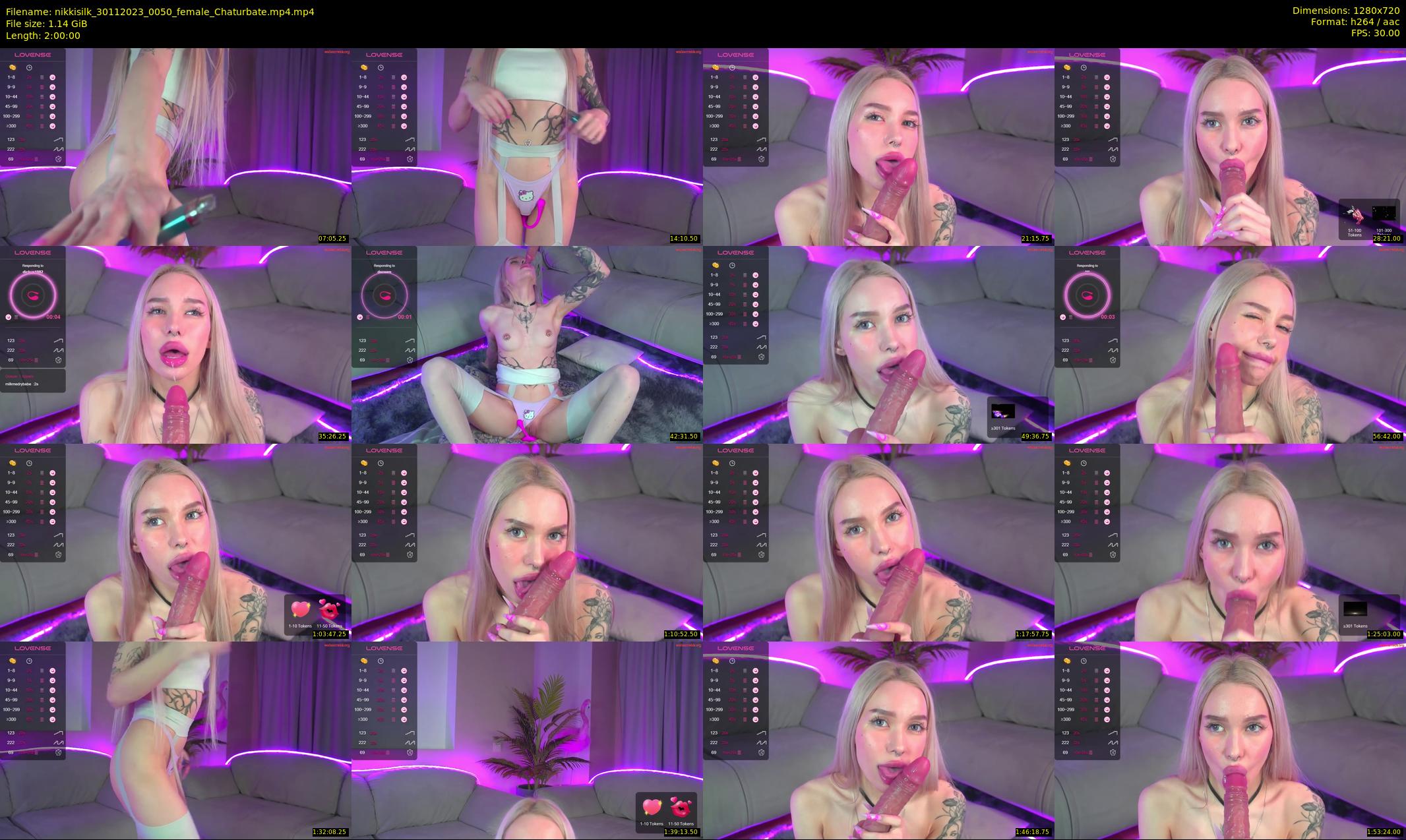 nikkisilk — 120 minute Chaturbate female cam show recording, 720p, Nov 30, 2023