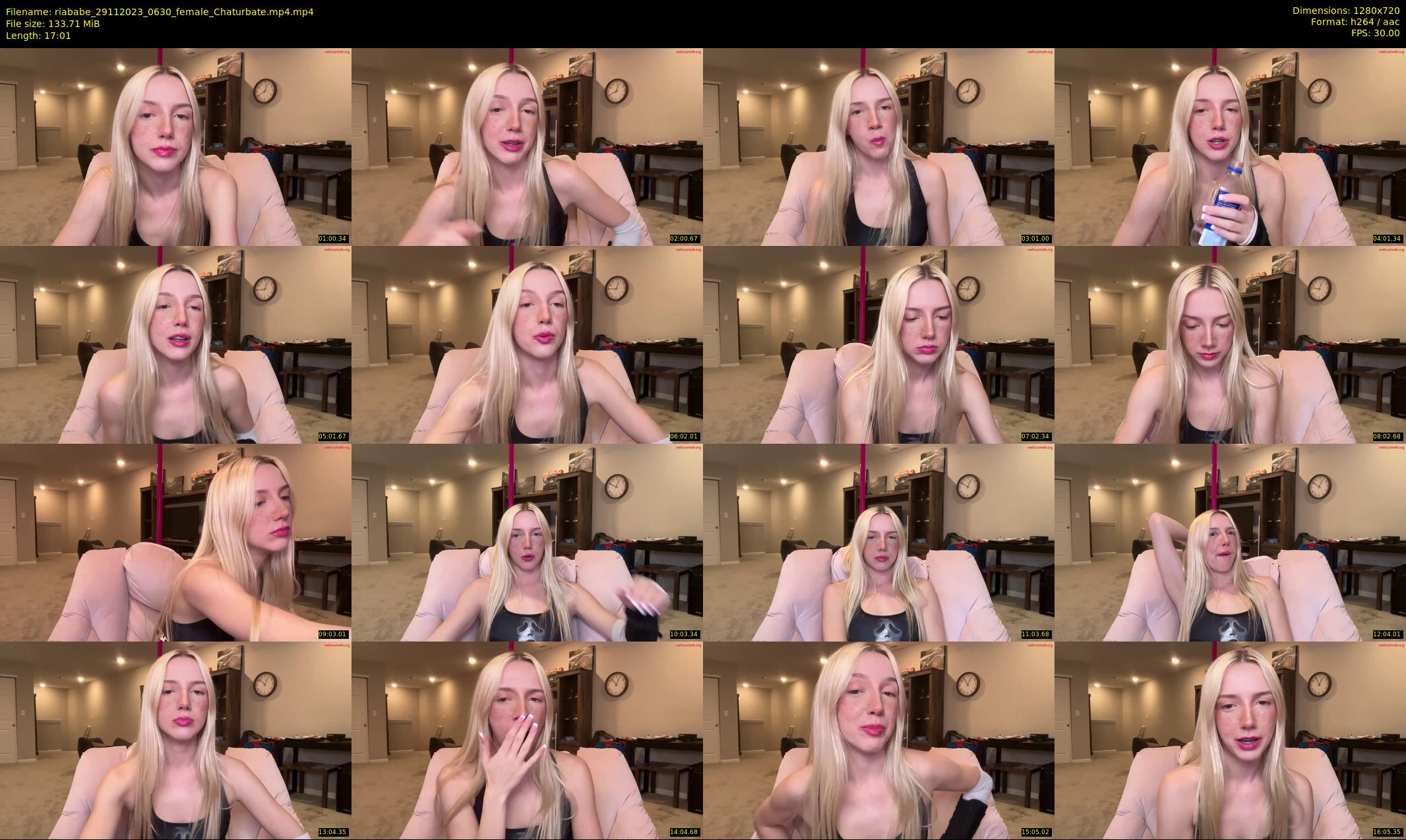 riababe — 18 minute Chaturbate female cam show recording, 720p, Nov 29, 2023