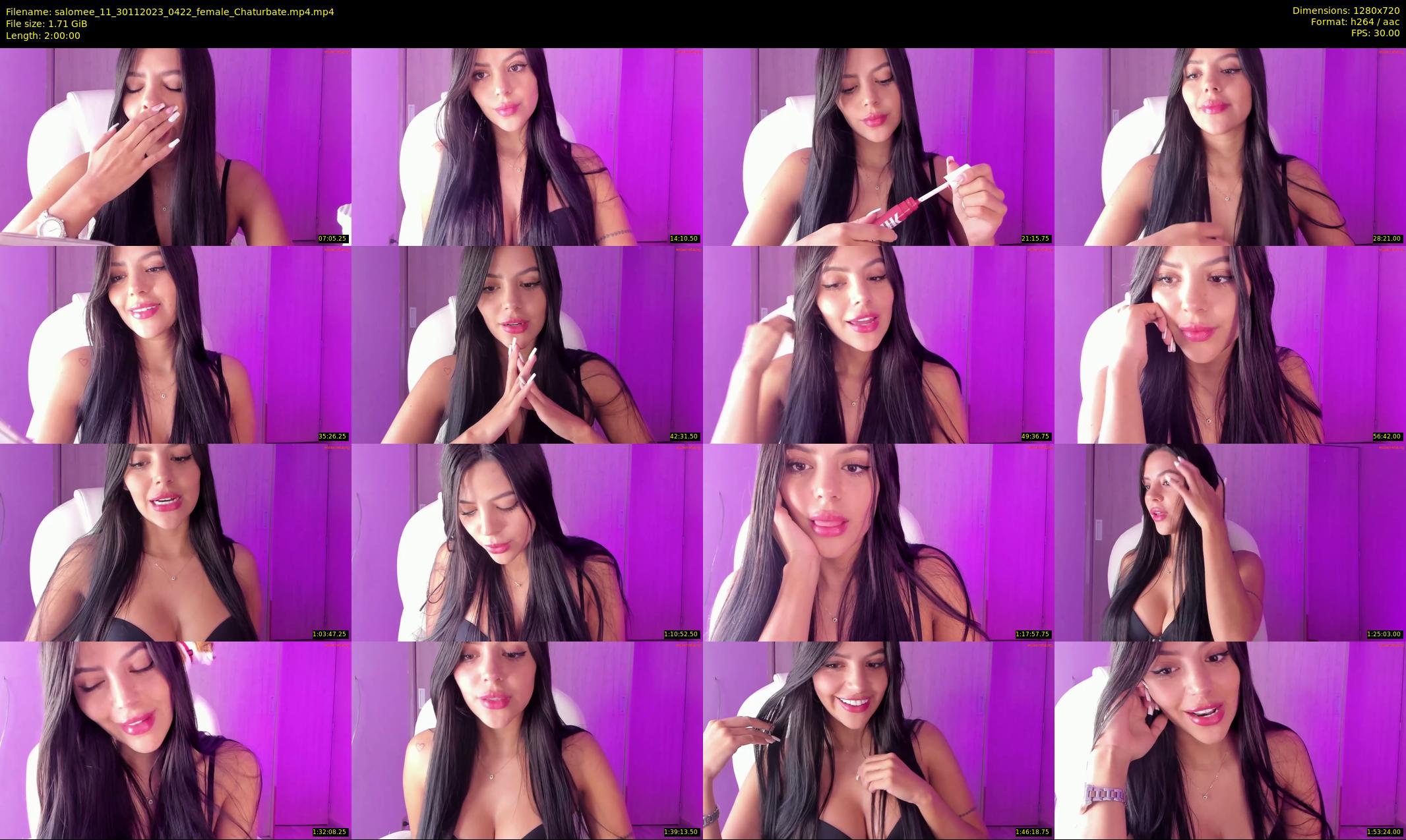 salomee_11 — 120 minute Chaturbate female cam show recording, 720p, Nov 30, 2023