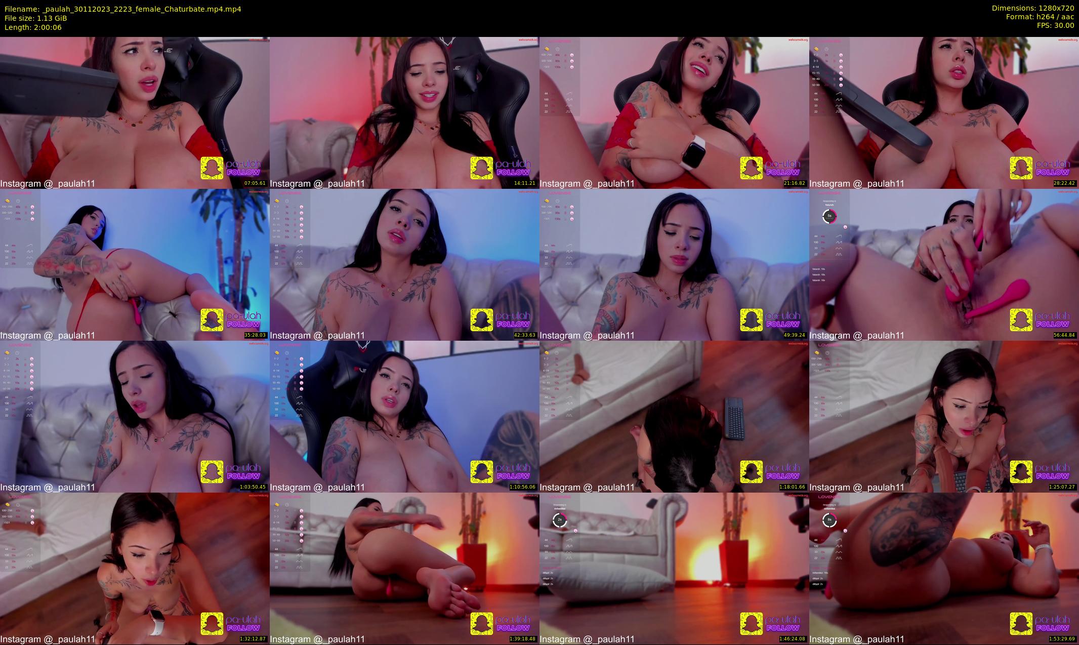 _paulah — 121 minute Chaturbate female cam show recording, 720p, Nov 30, 2023
