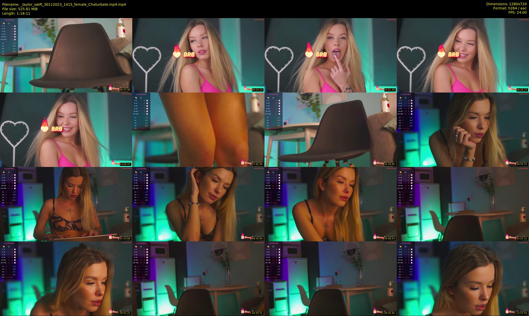 _taylor_swift — 79 minute Chaturbate female cam show recording, 720p, Nov 30, 2023