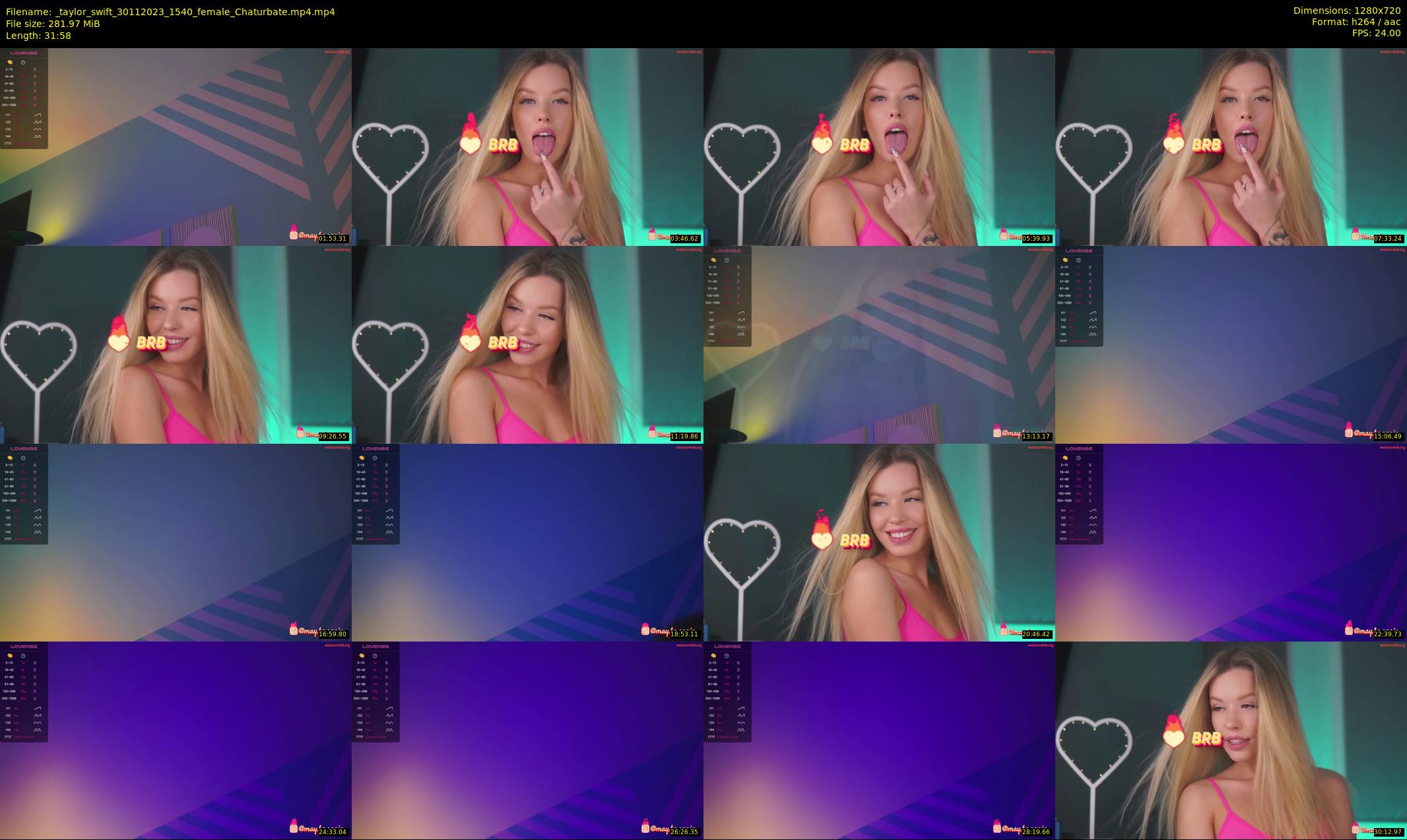 _taylor_swift — 32 minute Chaturbate female cam show recording, 720p, Nov 30, 2023