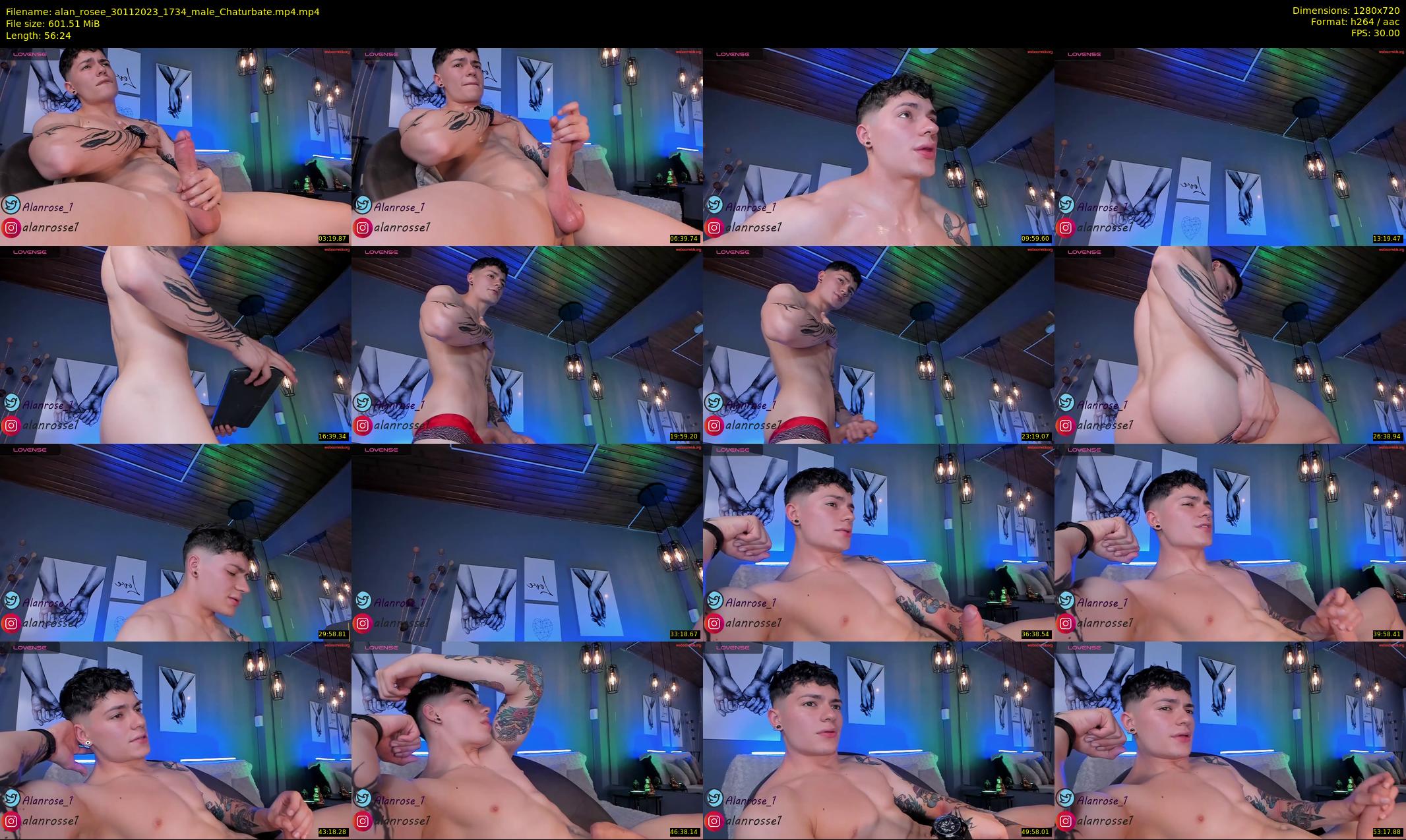 alan_rosee — 57 minute Chaturbate male cam show recording, 720p, Nov 30, 2023