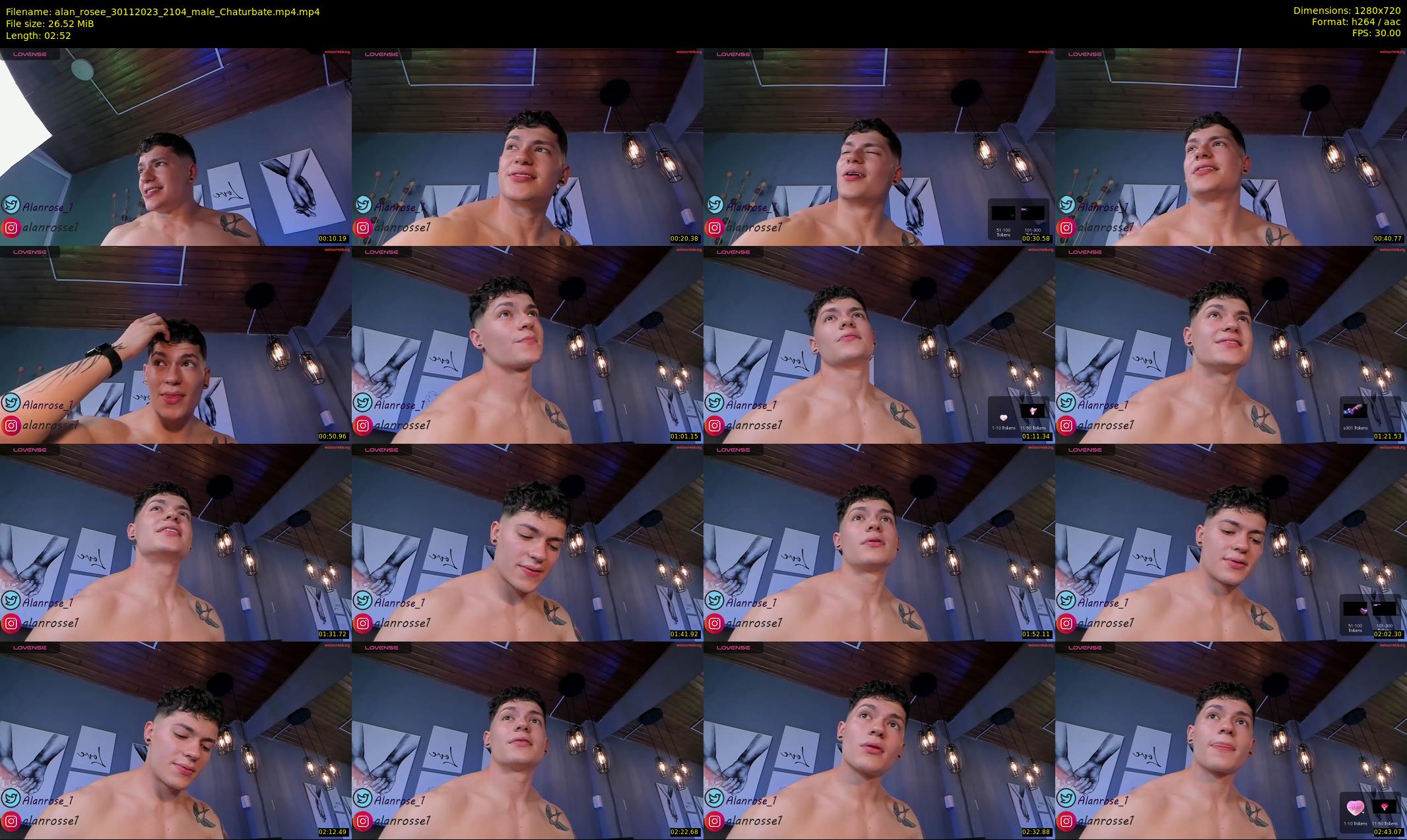 alan_rosee — 3 minute Chaturbate male cam show recording, 720p, Nov 30, 2023