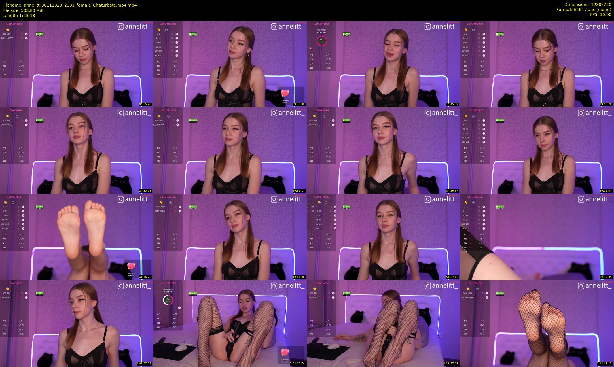 annelitt — 84 minute Chaturbate female cam show recording, 720p, Nov 30, 2023